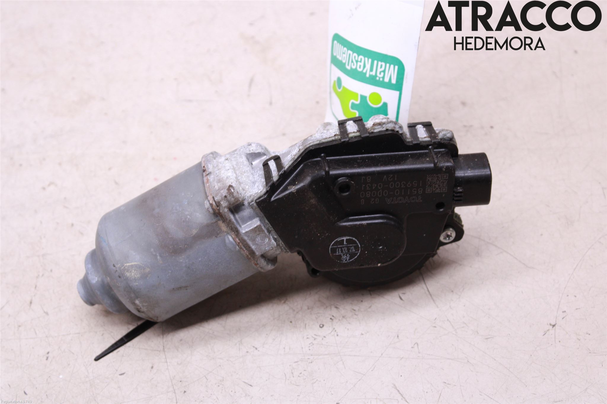 Toyota YARIS XP90 06-11 Torkarmotor Vindruta