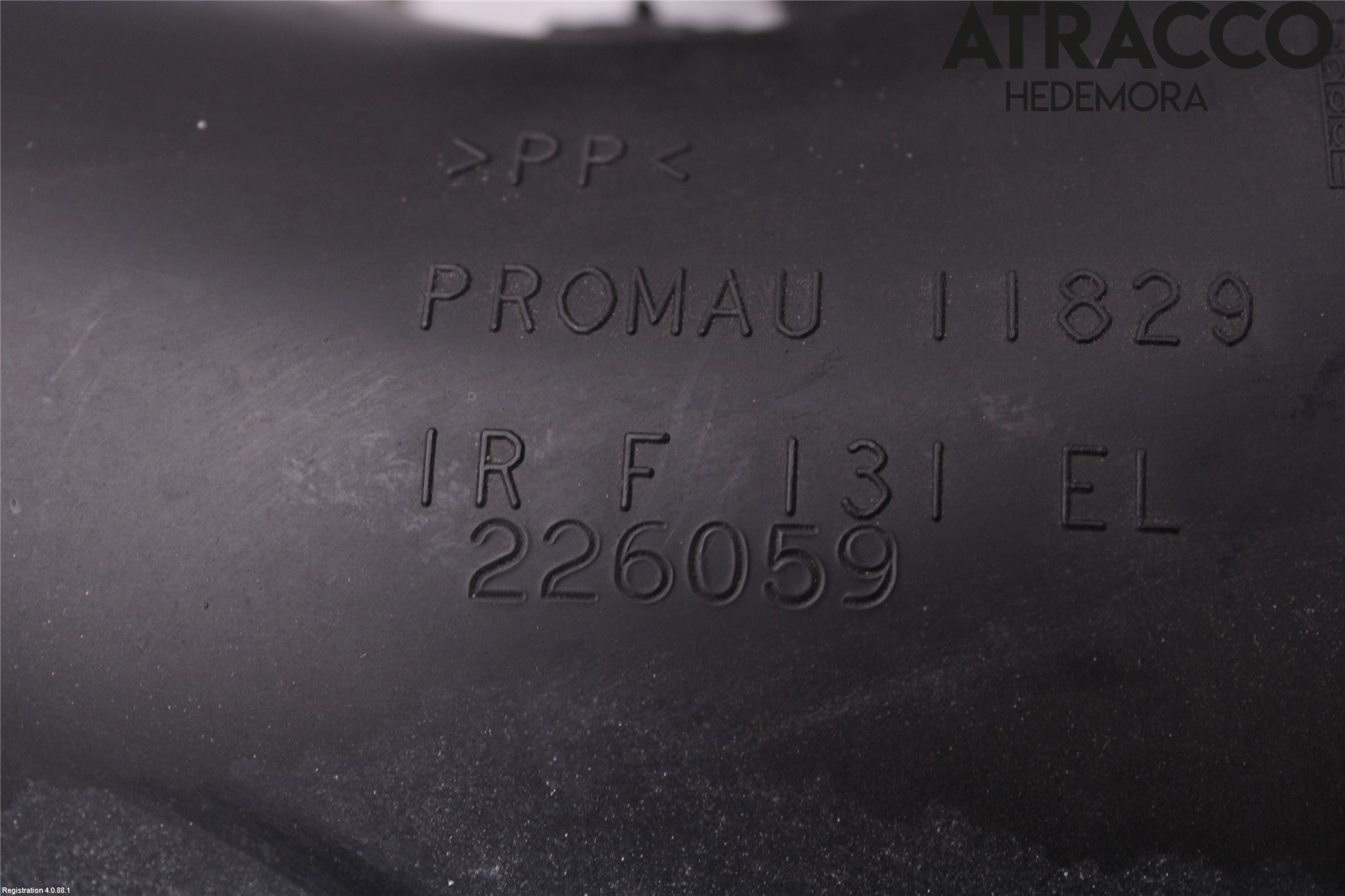 Ferrari F430 Deflektor Plåt-Plast Kylning