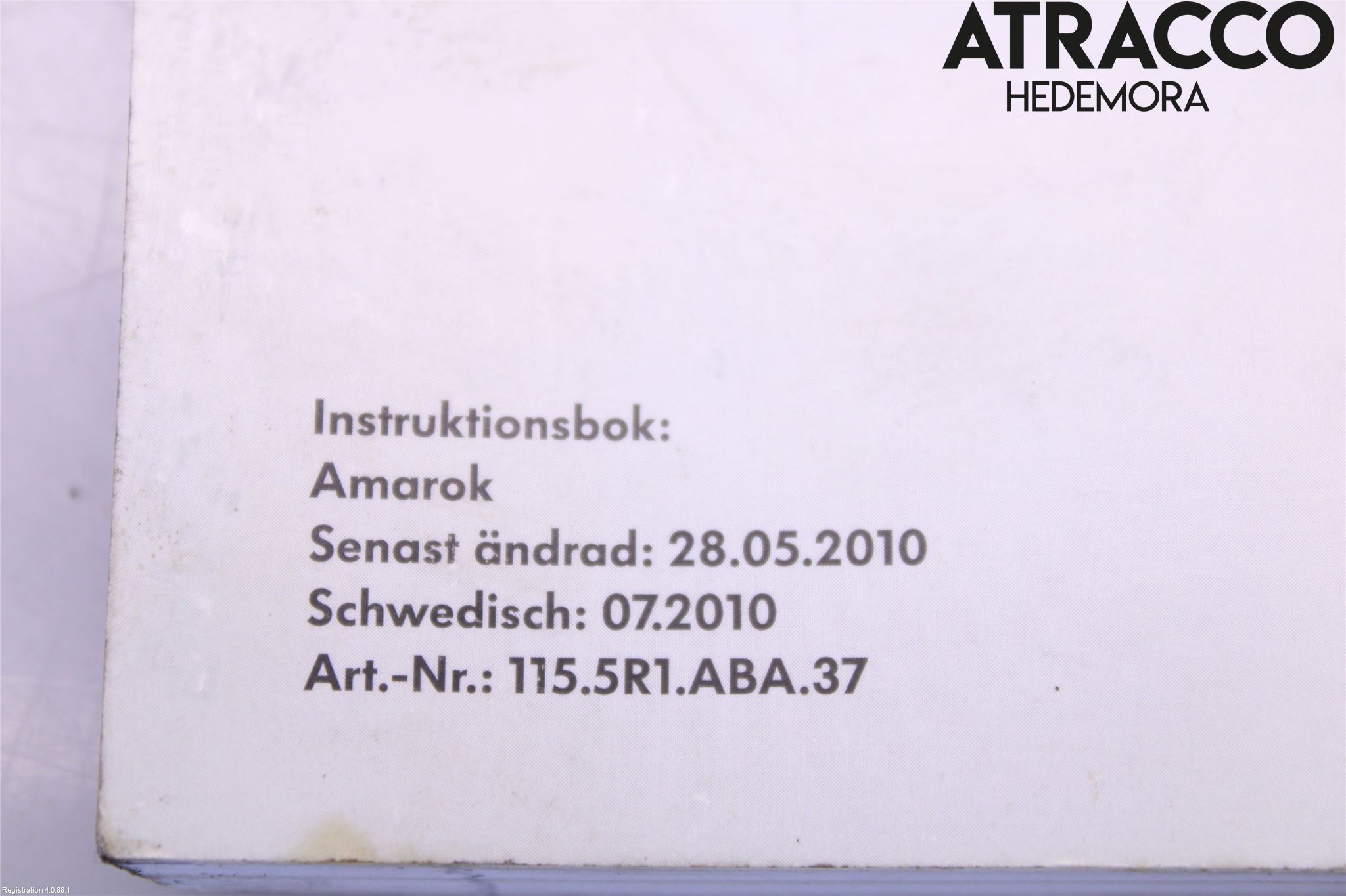 Volkswagen VW AMAROK 2H 10-22 Instruktionsbok