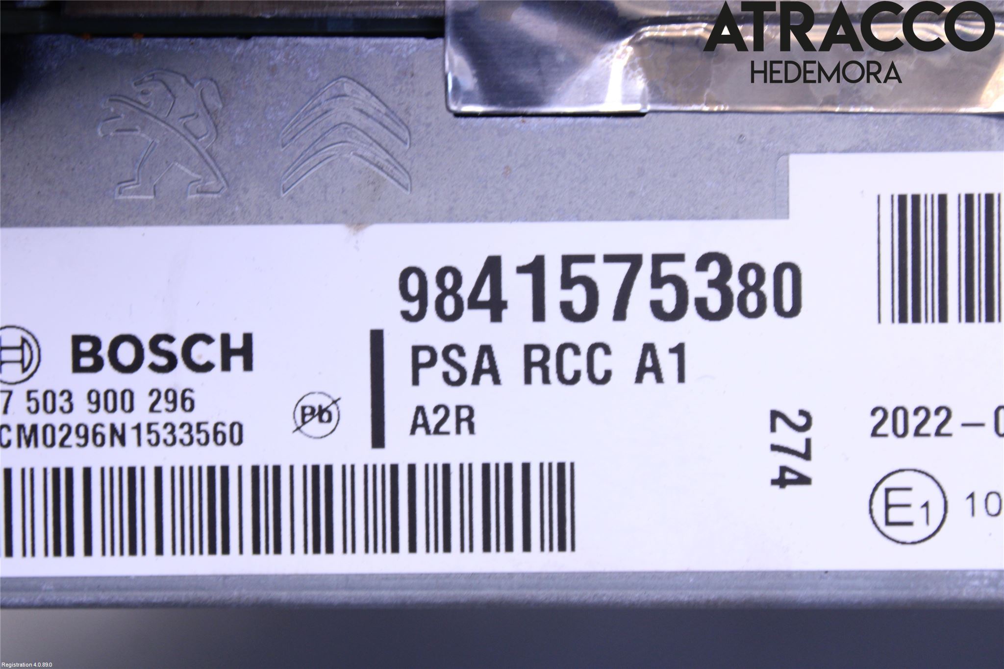 Peugeot 2008/E-2008 20- Styrenhet Multimedia