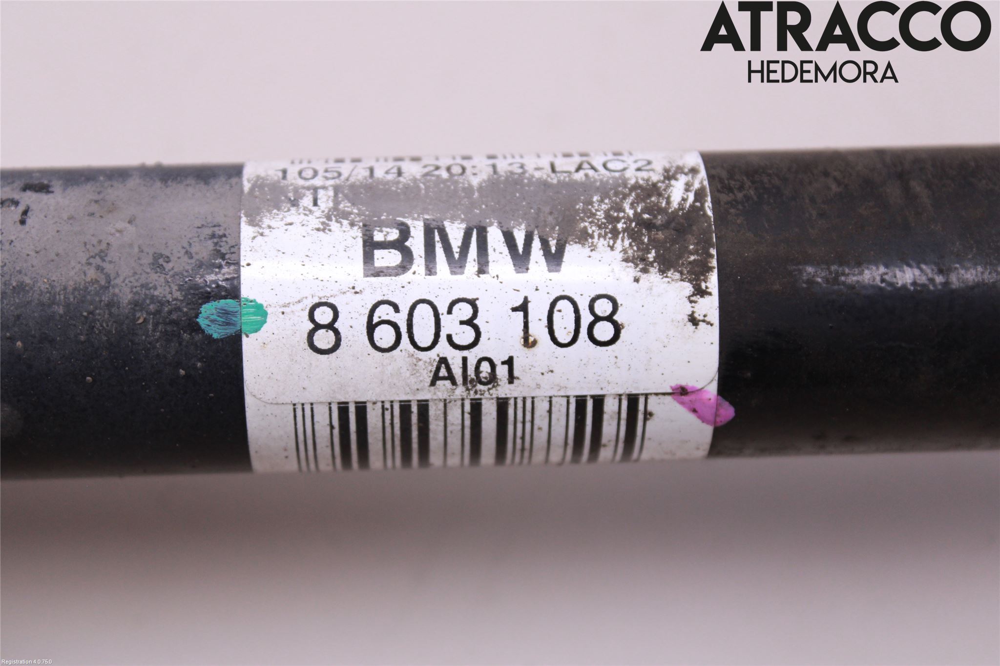 BMW 4 F32/F33/F82/F83 13-20 Drivaxel Bak Höger