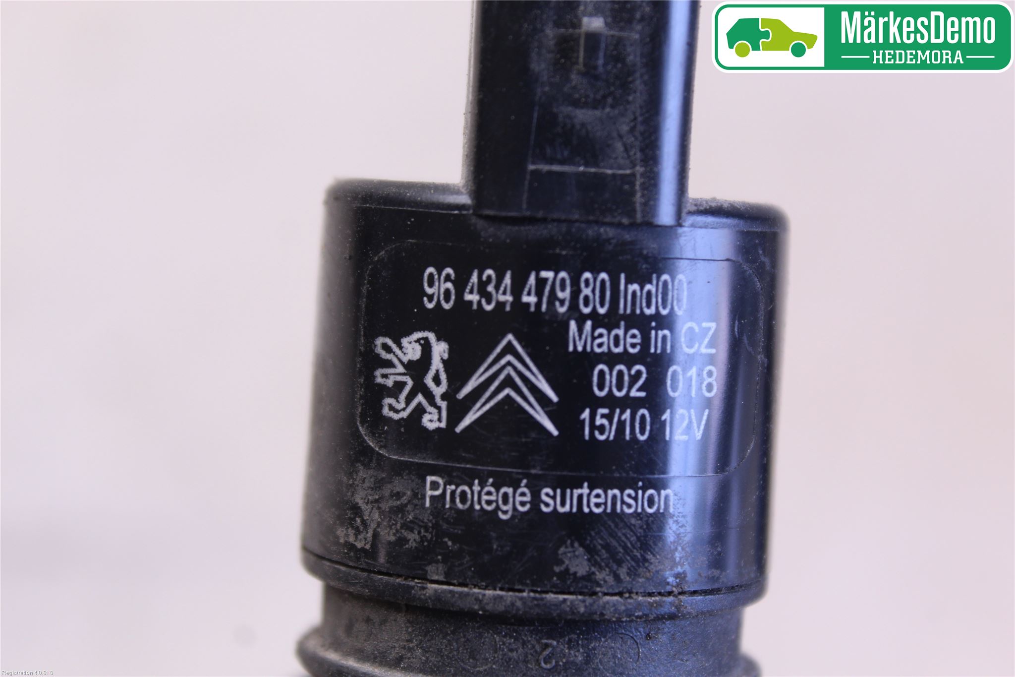 Peugeot 3008 09-16 Spolarpump Vindruta