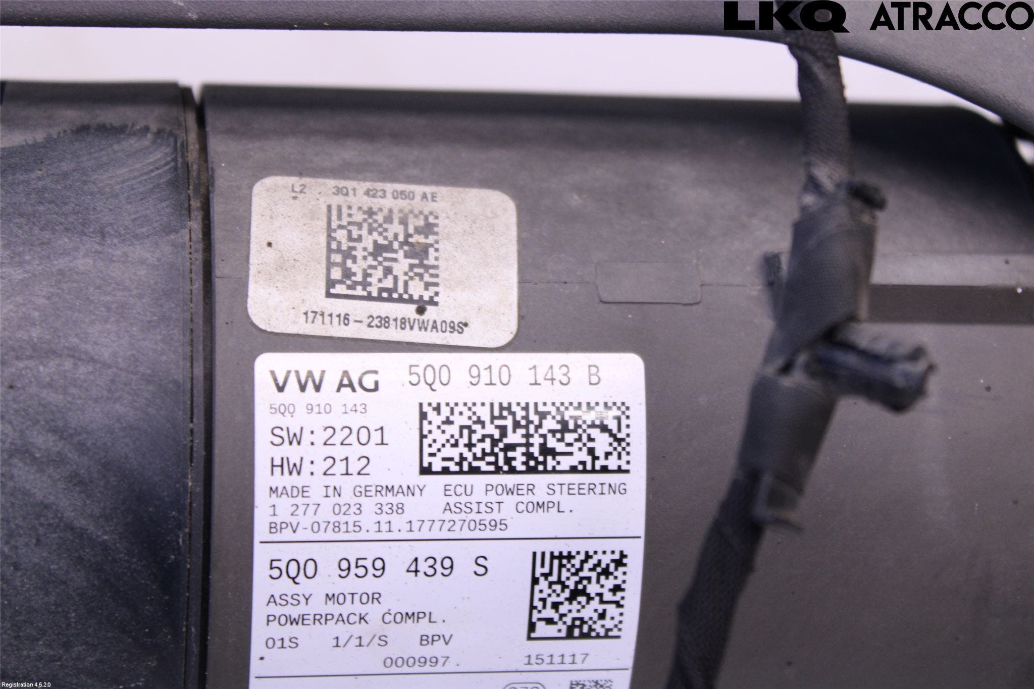 Volkswagen VW PASSAT 15-19 Styrväxel-Snäcka Elektrisk