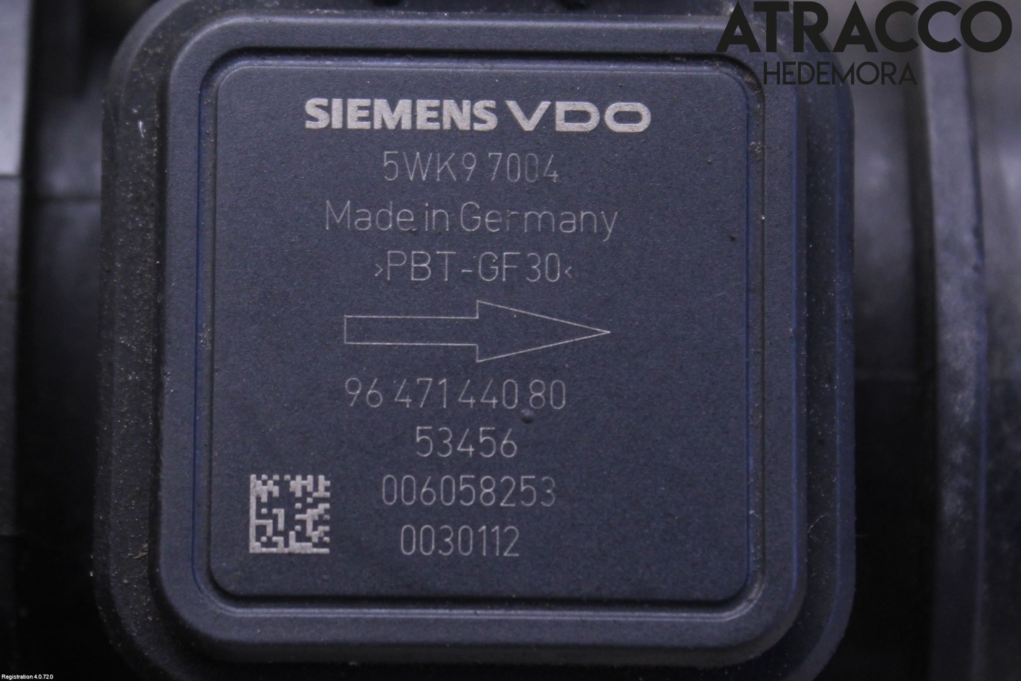 Peugeot BIPPER Injluftmassamätare