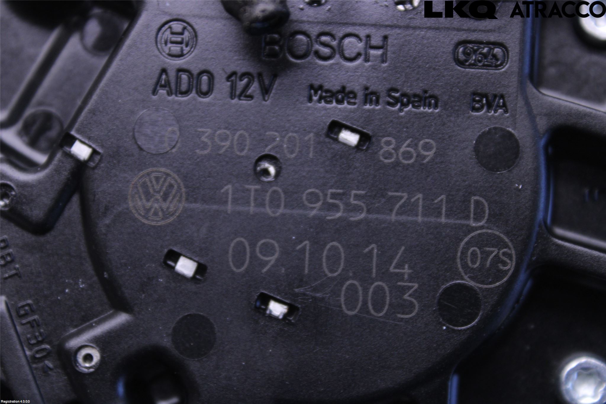 Volkswagen VW TOURAN 03-10 Torkarmotor Baklucka