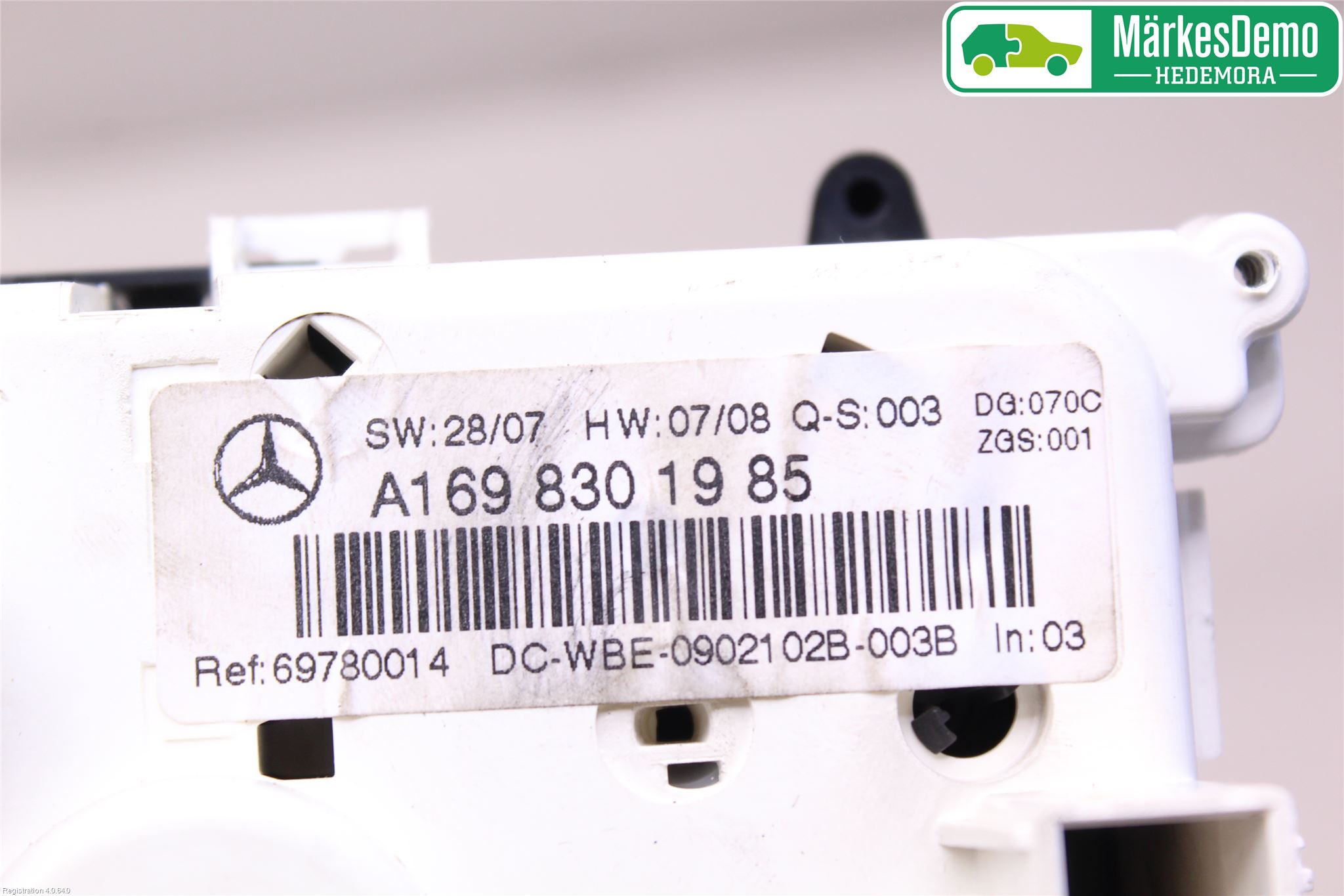 Mercedes-Benz MB B-KLASS (W245) 05-12 Ac Styrenhet Ac Manöveren