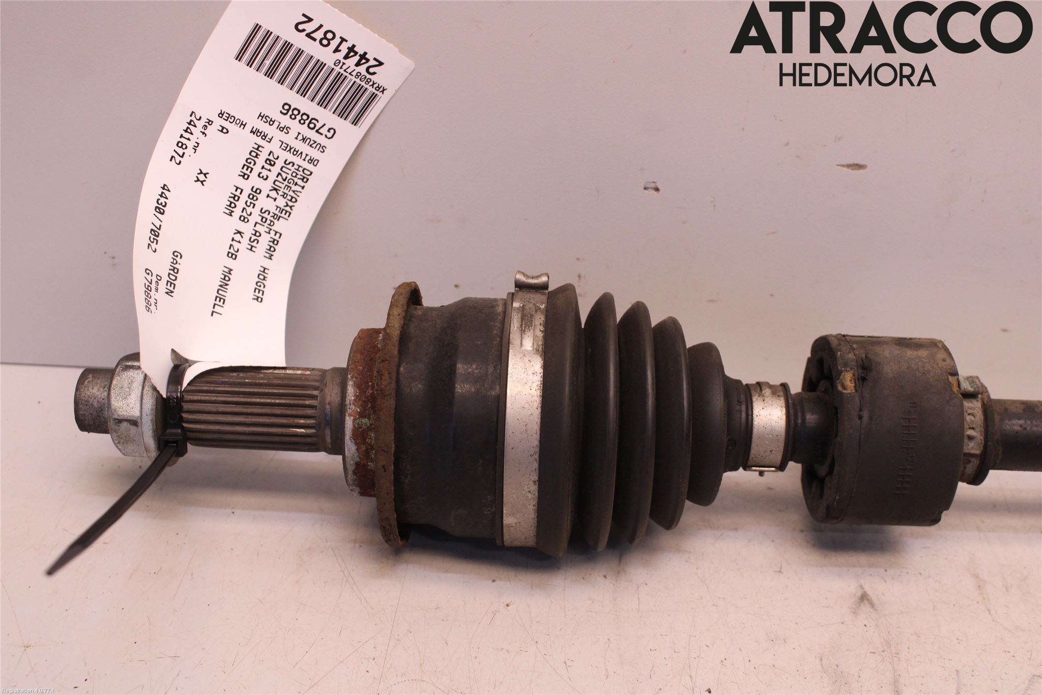 Suzuki SPLASH Drivaxel Fram Höger