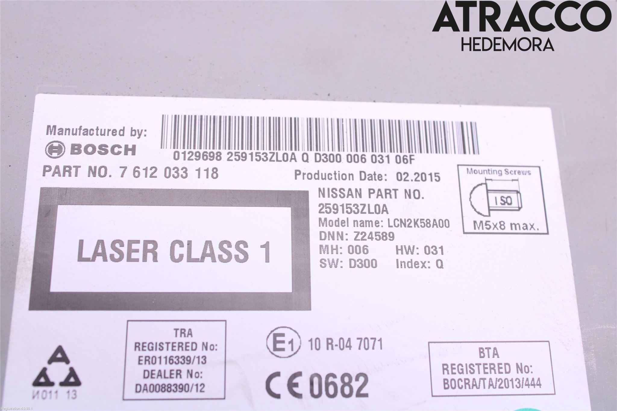 Nissan PULSAR Cd Radio - Multimediapanel