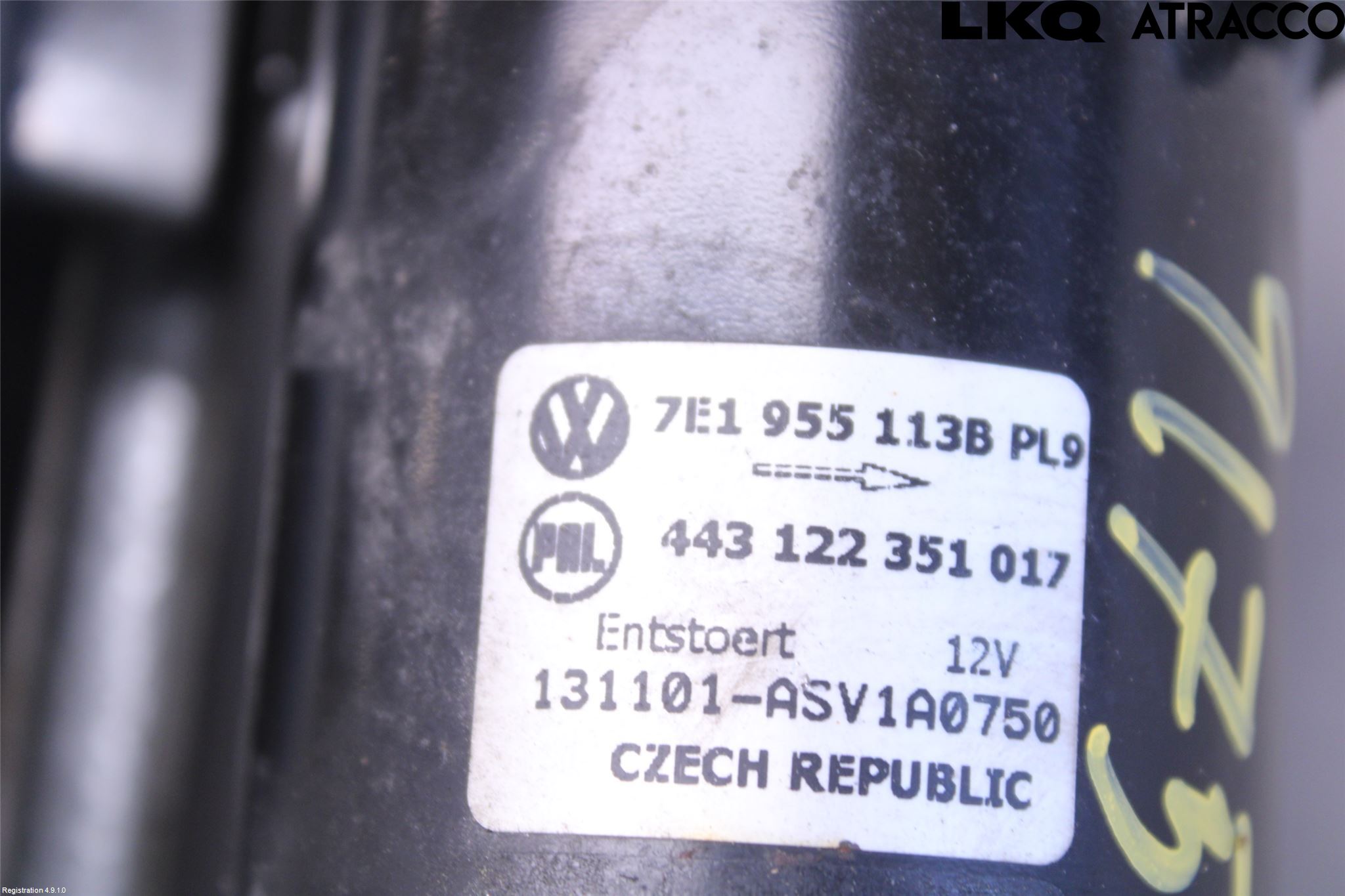 Volkswagen VW TRANSP/CARAVELLE (T5) 04-15 Torkarmotor Vindruta
