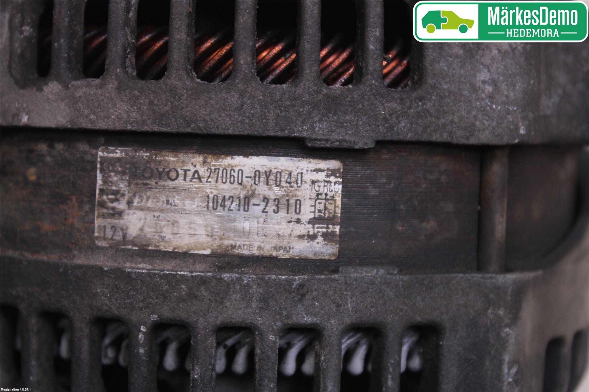 Toyota YARIS XP90 06-11 Generator