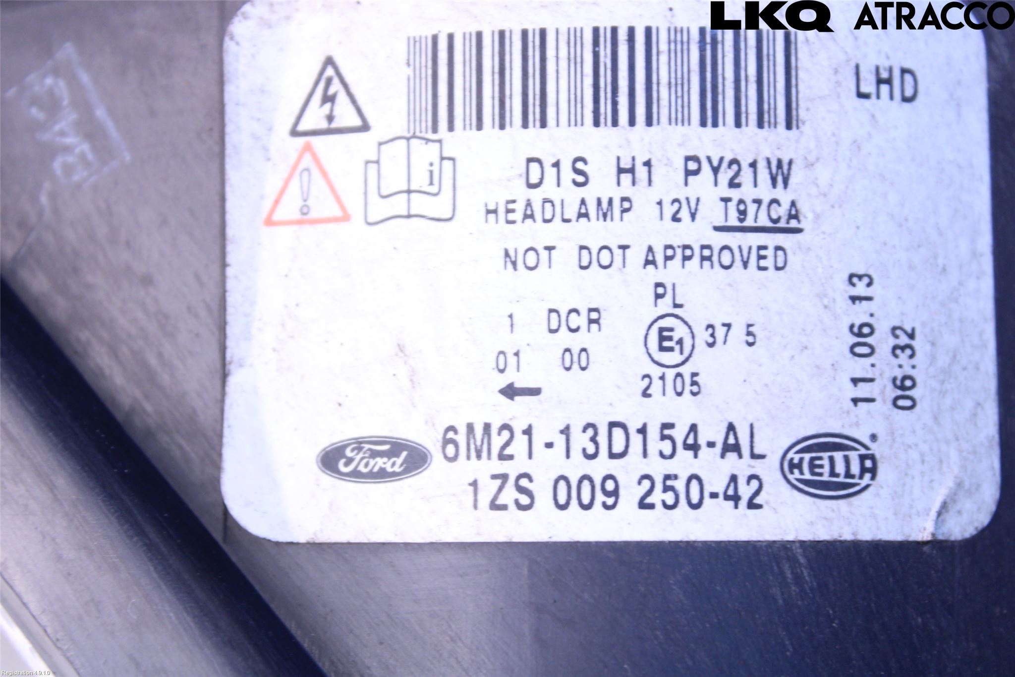 Ford S-MAX 06-15 Strålkastare Höger