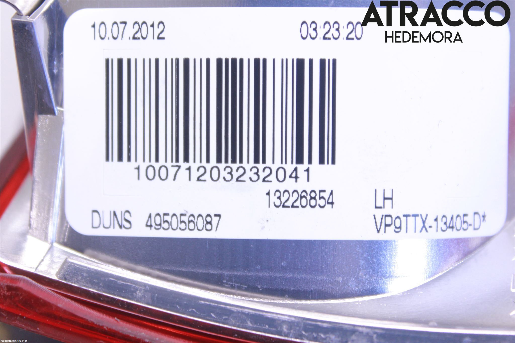 Opel INSIGNIA 09-16 Dimljus/Reflex Bak