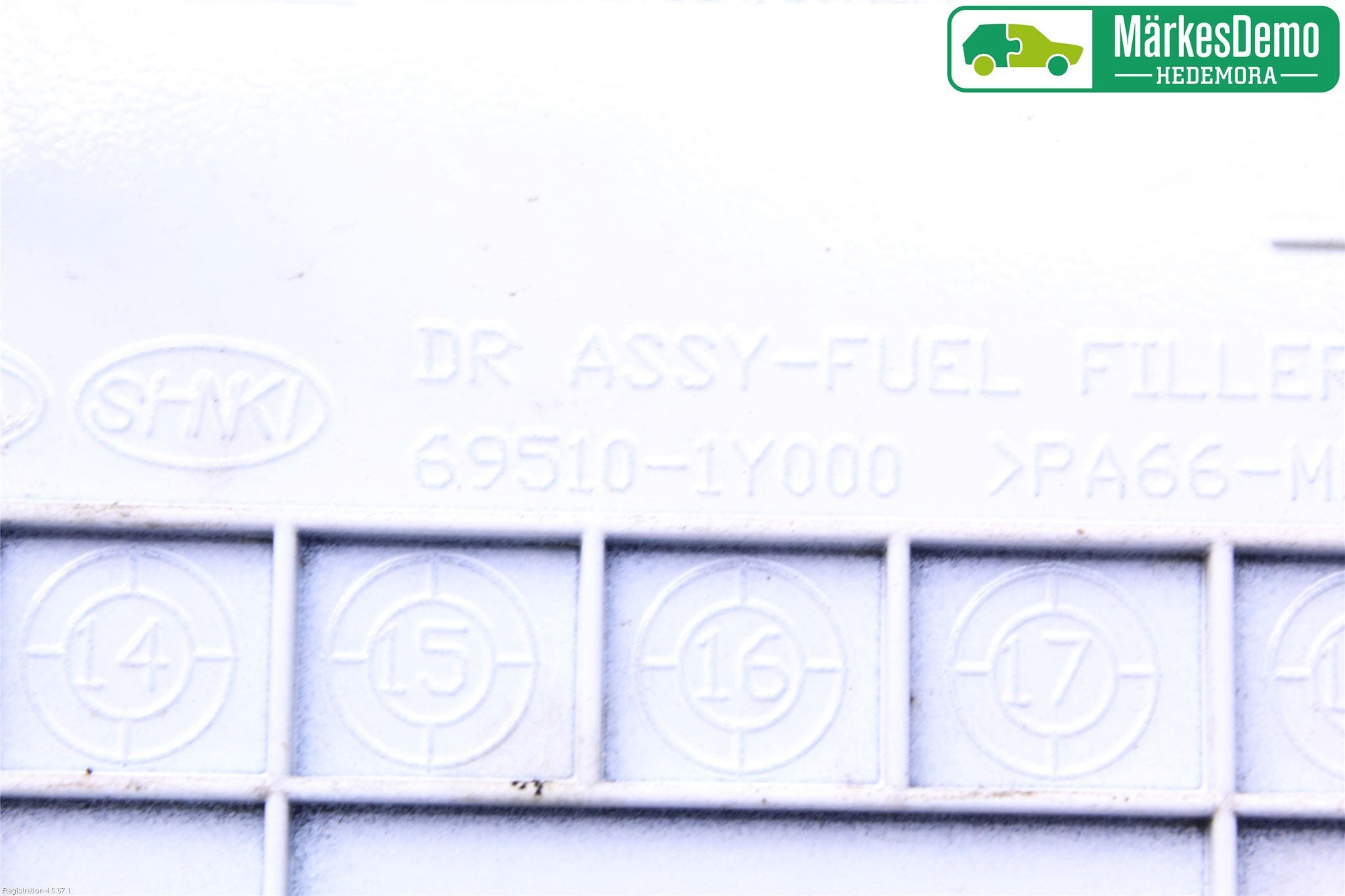 Kia PICANTO 12-17 Tanklucka