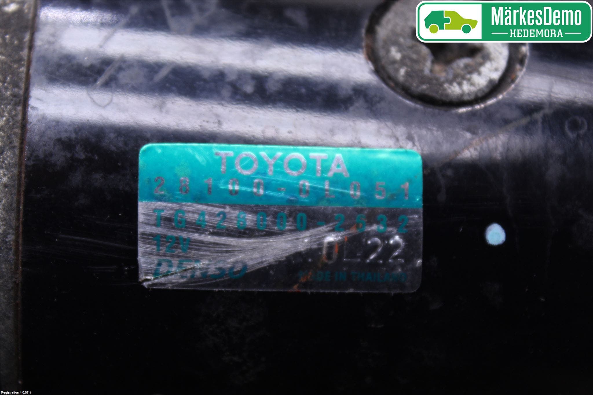 Toyota HILUX 05-16 Startmotor Diesel