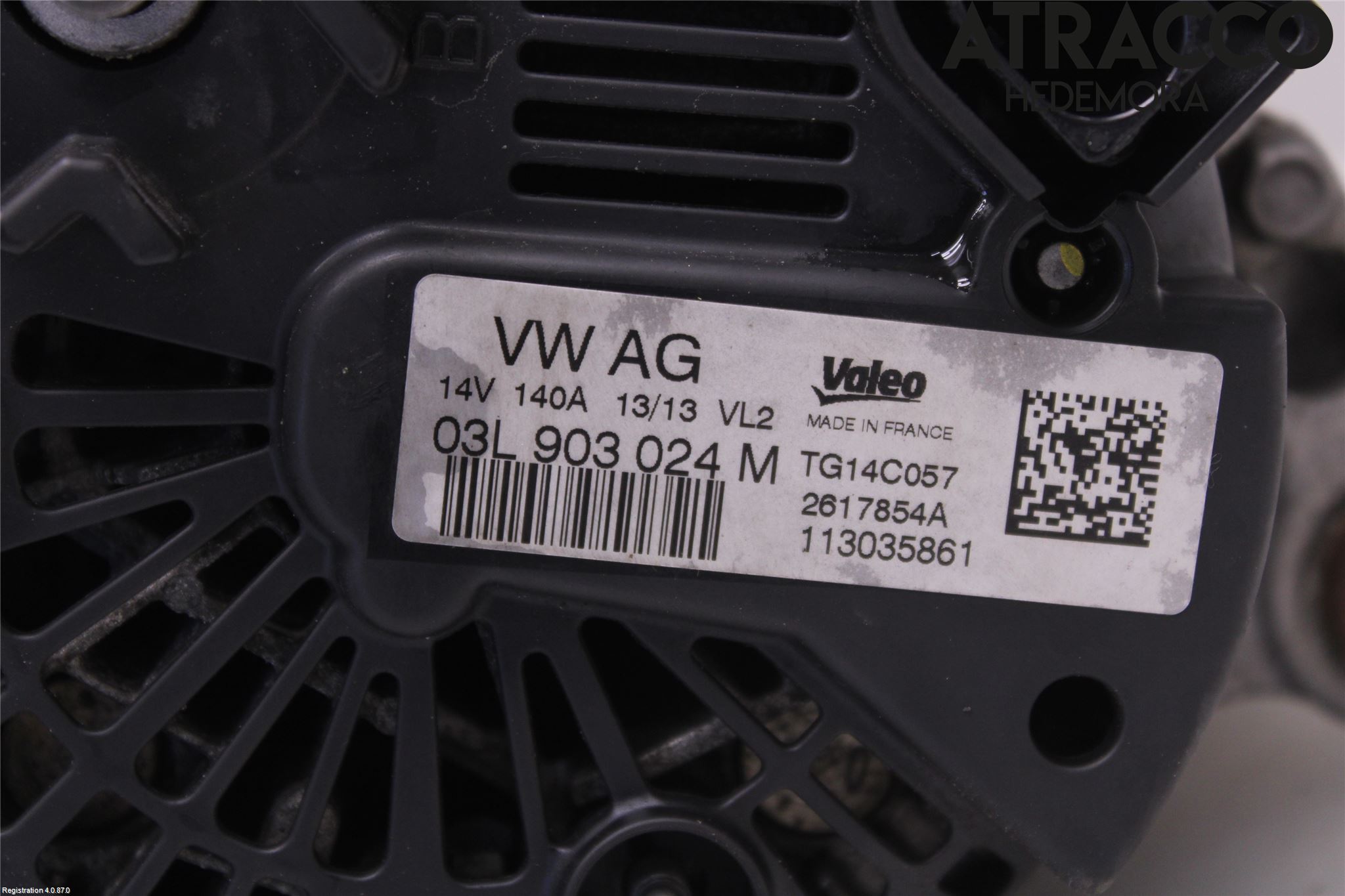 Volkswagen VW TOURAN 10-15 Generator