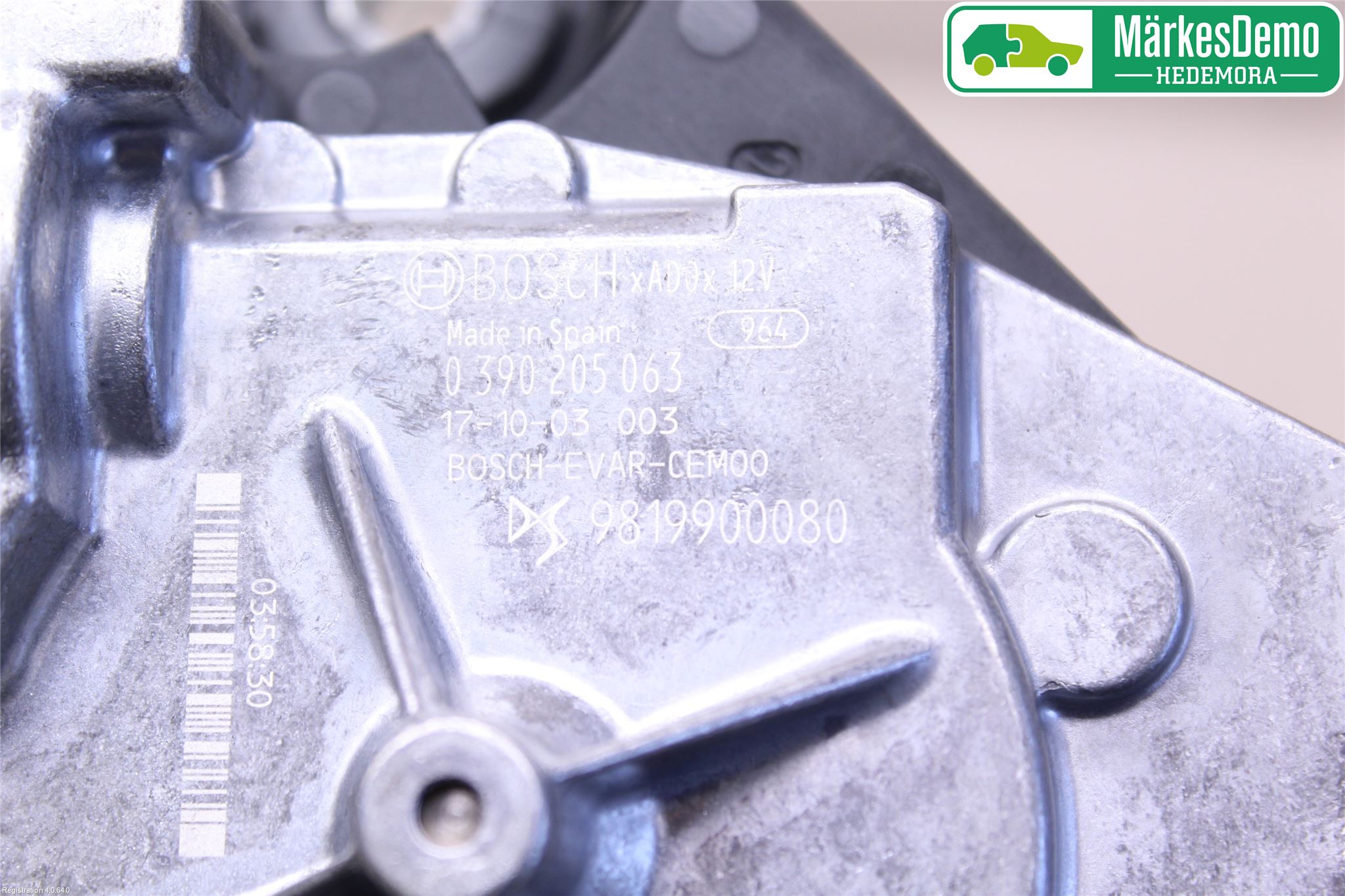 Citroen COTROEN C3 17-24 Torkarmotor Baklucka