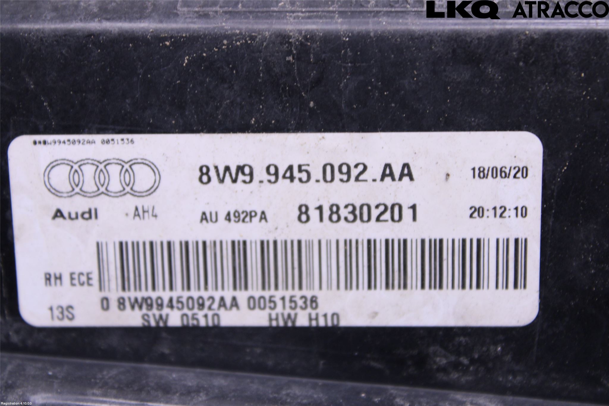 Audi A4/S4 B9 20- Bakljus Höger