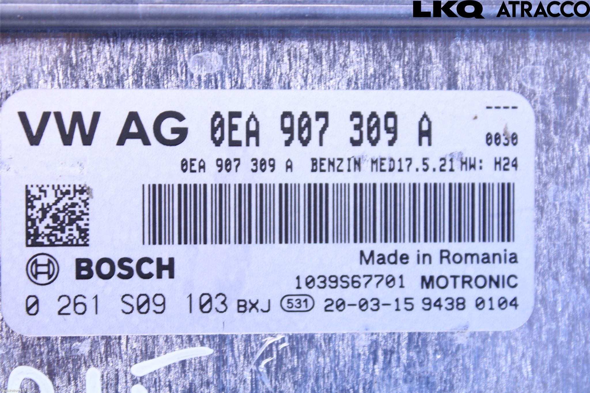 Volkswagen VW GOLF / E-GOLF VII 13-20 Styrenhet Elmotor