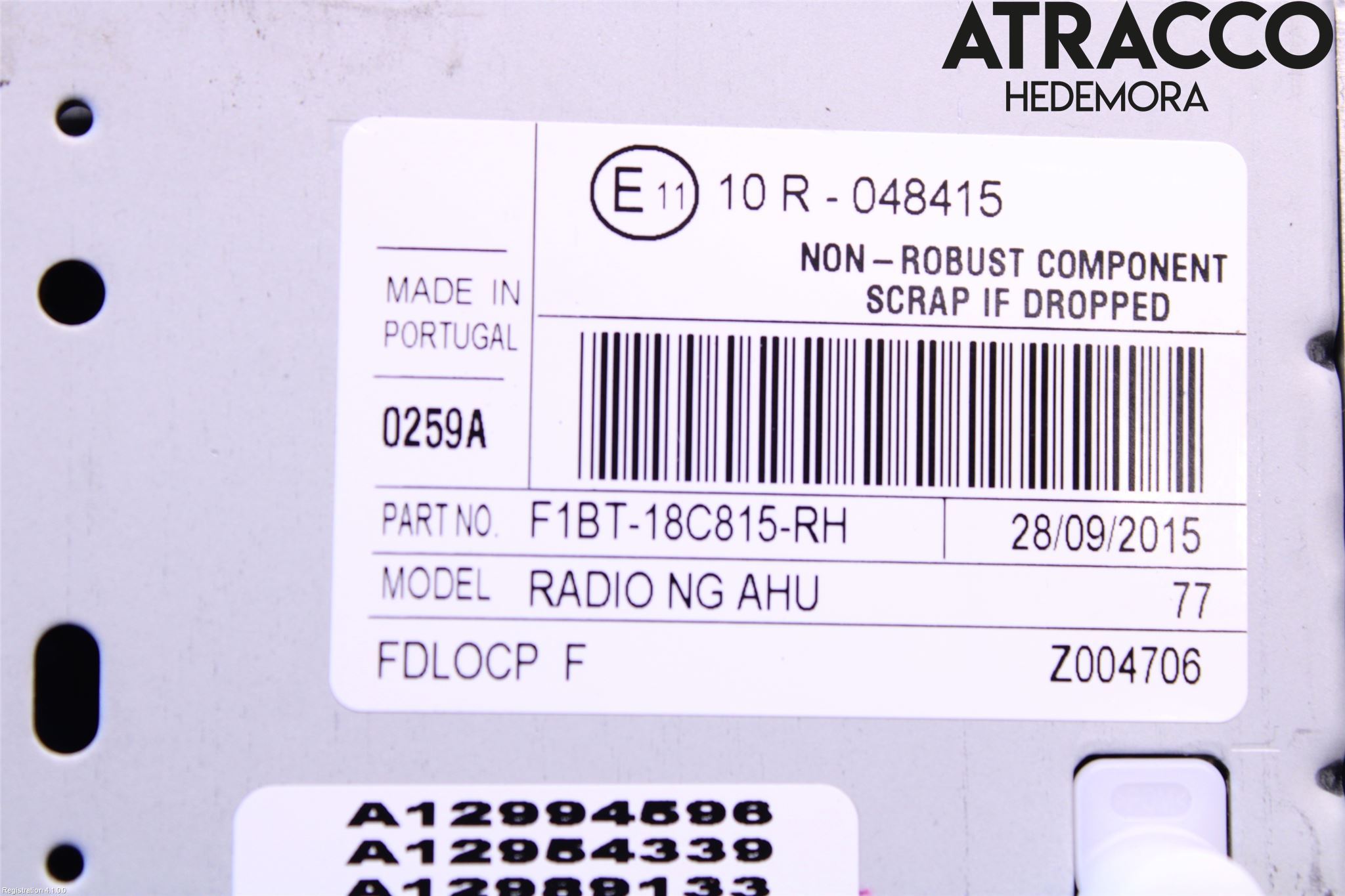 Ford FOCUS 15-18 Cd Radio - Multimediapanel