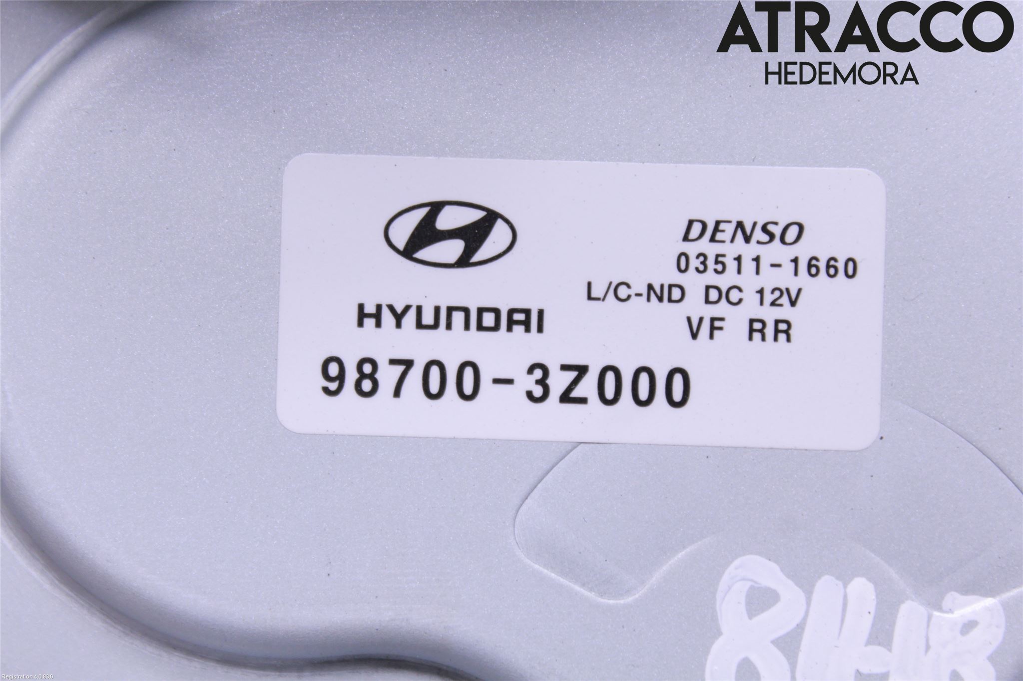 Hyundai i40 16-18 Torkarmotor Baklucka