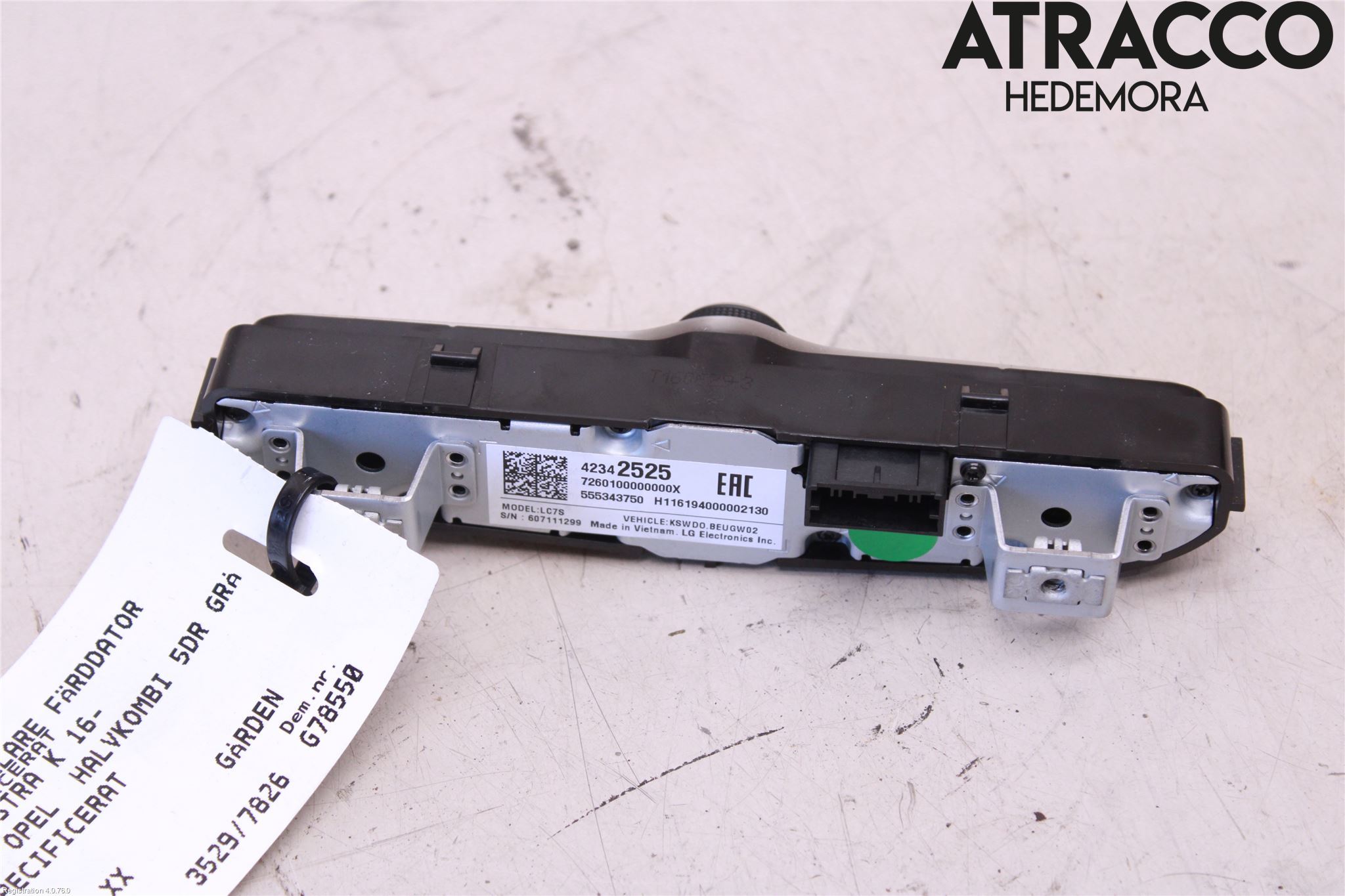 Opel ASTRA K 16-22 Strömställare Färddator