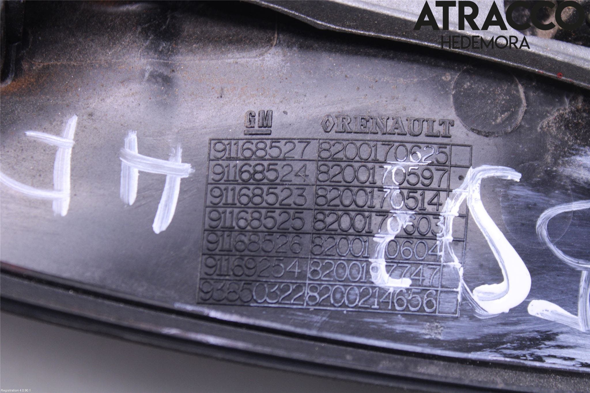 Opel VIVARO 01-14 Dörrhandtag Yttre Hö