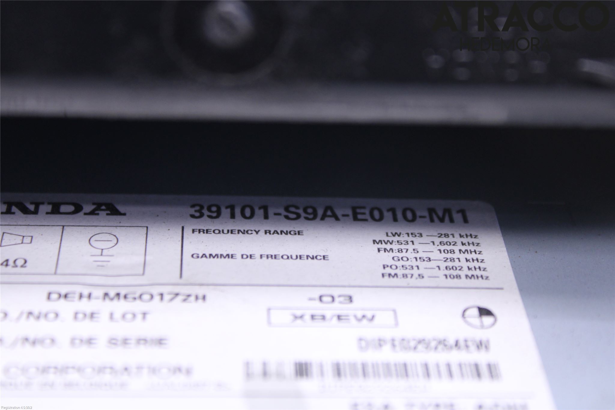 Honda CR-V 02-06 Cd Radio - Multimediapanel
