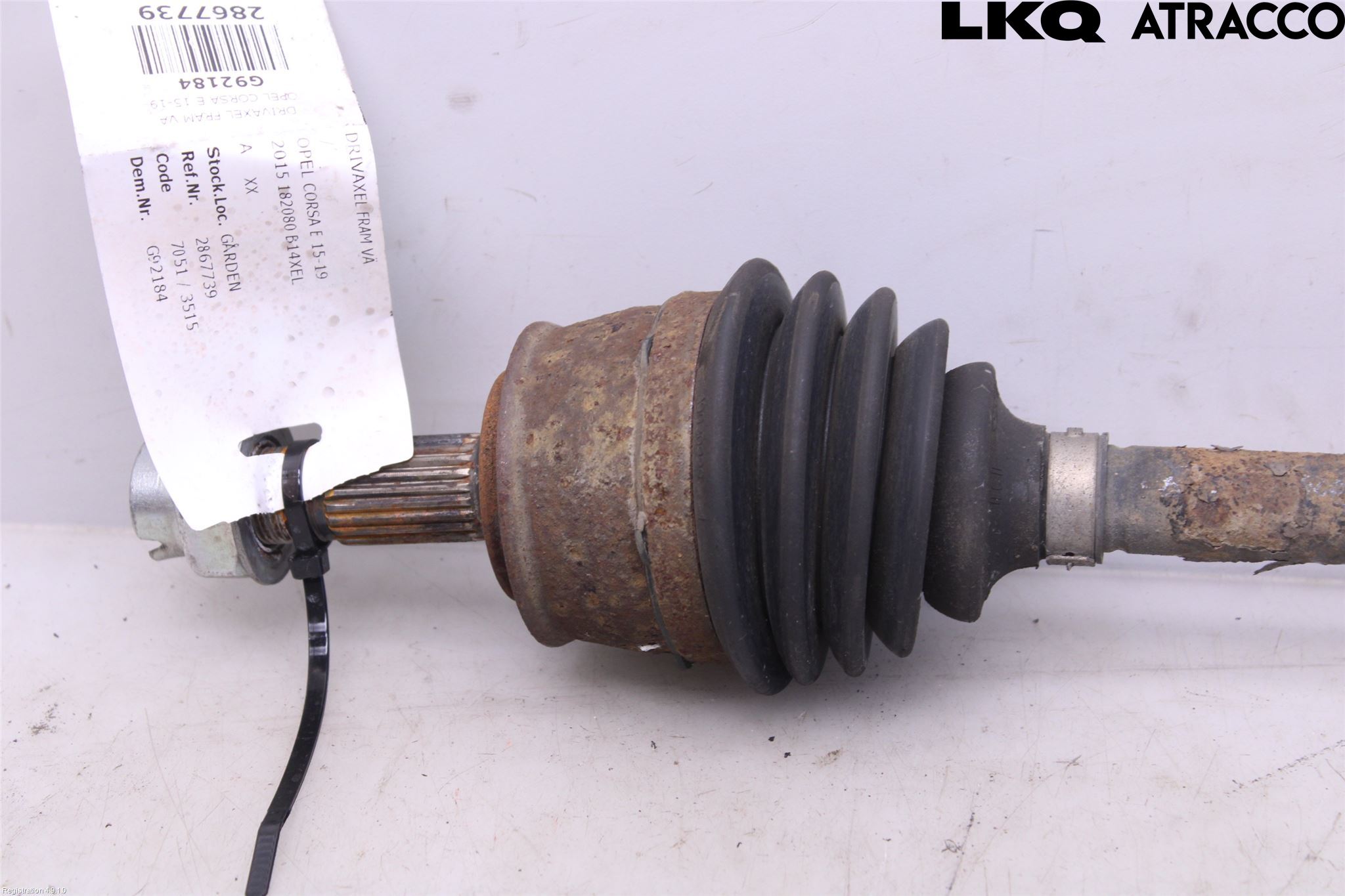 Opel CORSA E 15-19 Drivaxel Fram Vänster