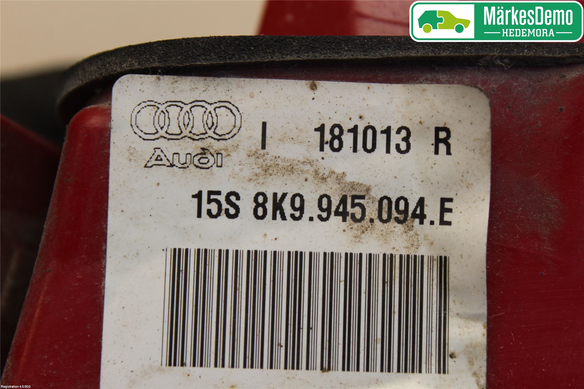 Audi A4 12-15 Bakljus Lucka Hö