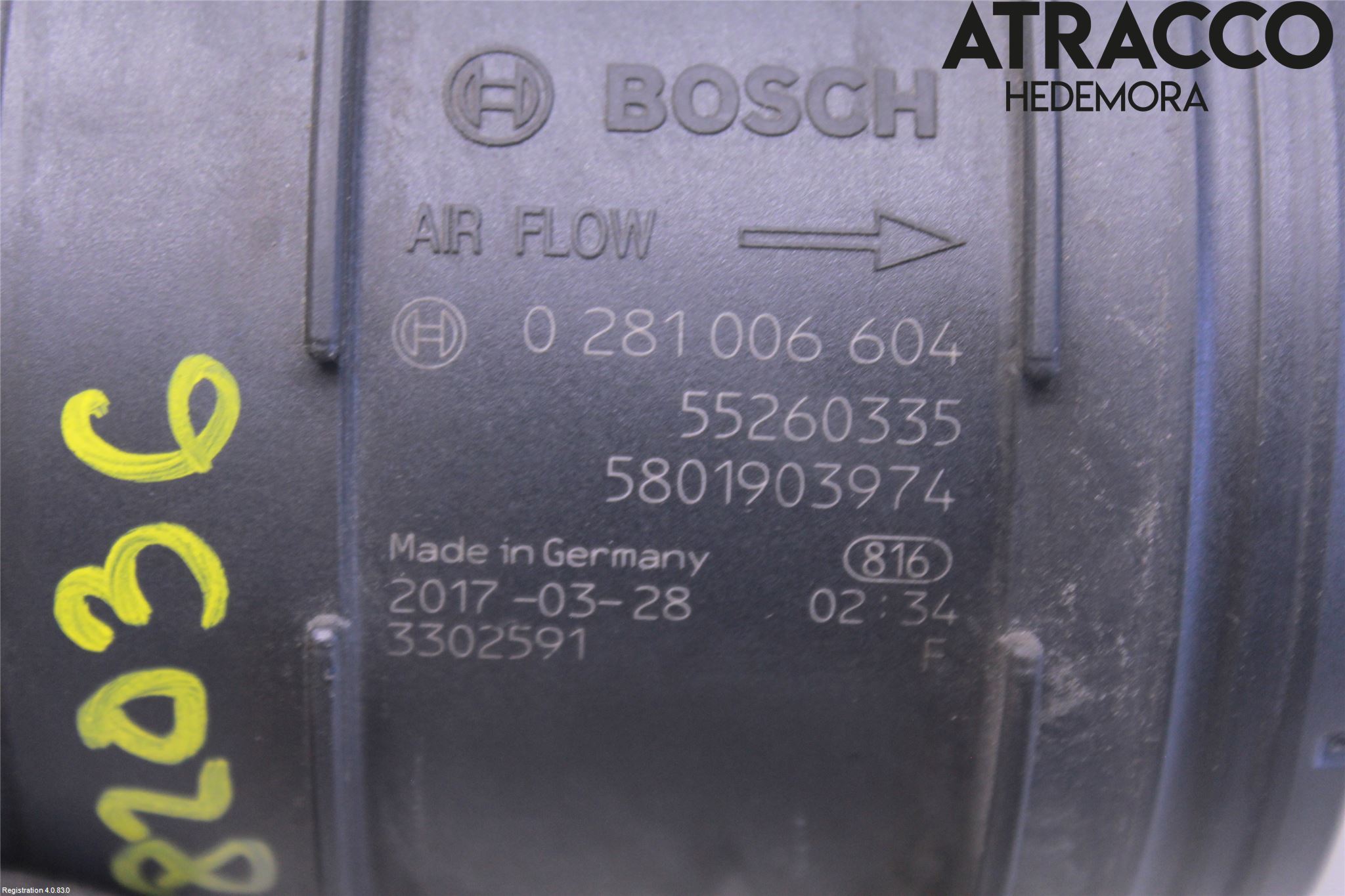 Iveco DAILY 14->> Injluftmassamätare