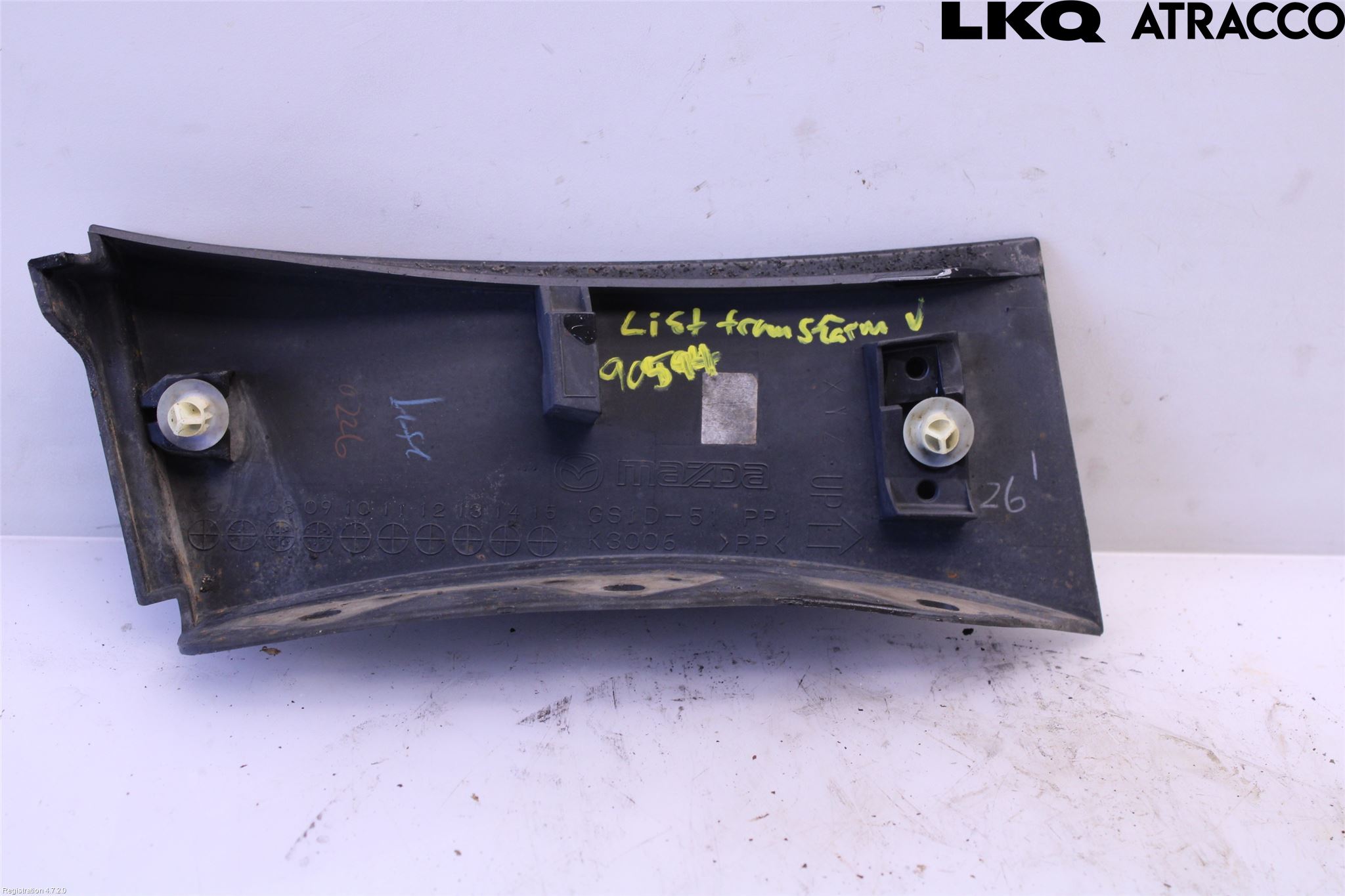 Mazda 6 08-13 List Framskärm Vä