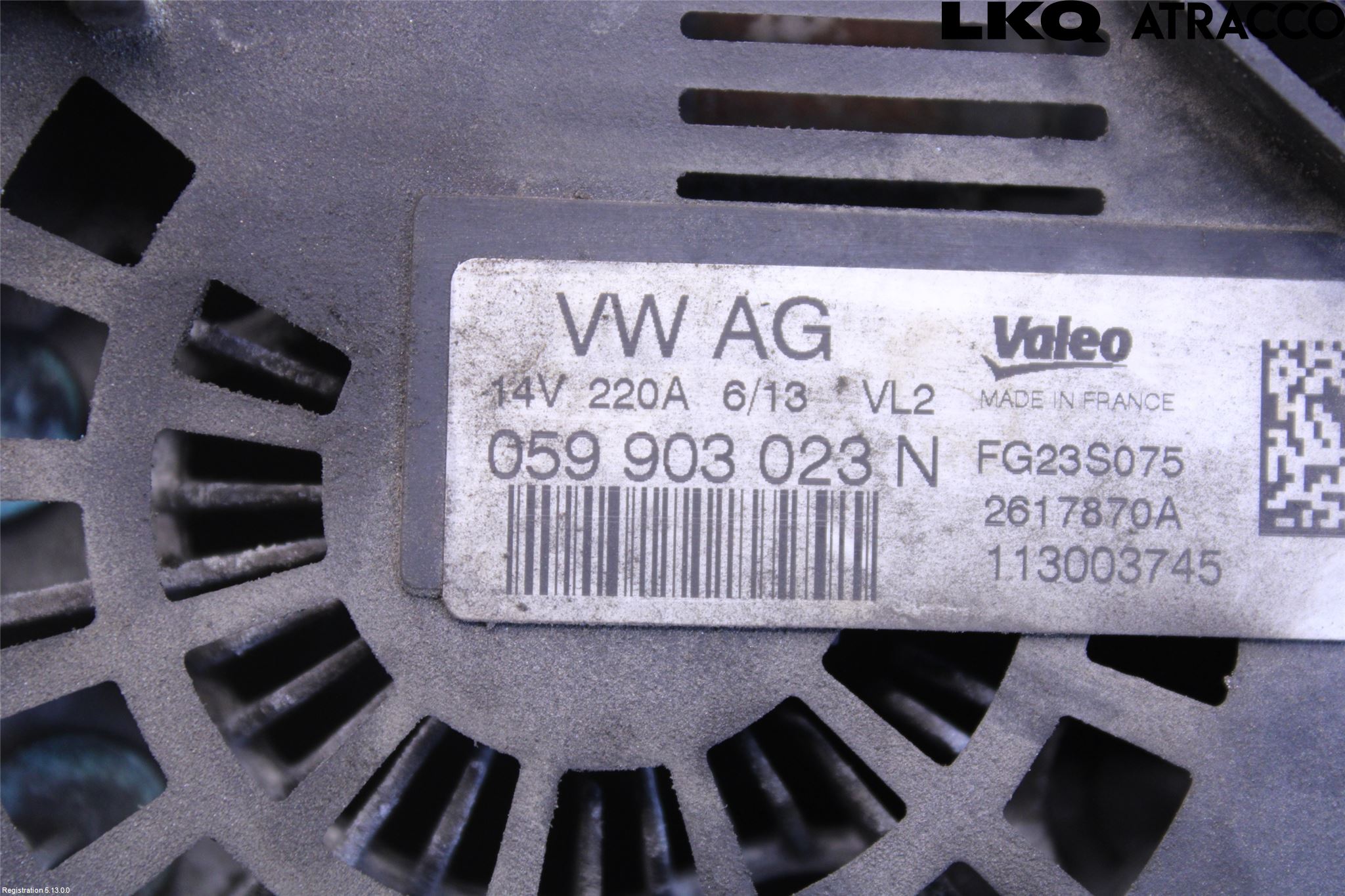 Volkswagen VW TOUAREG 7P 11-18 Generator