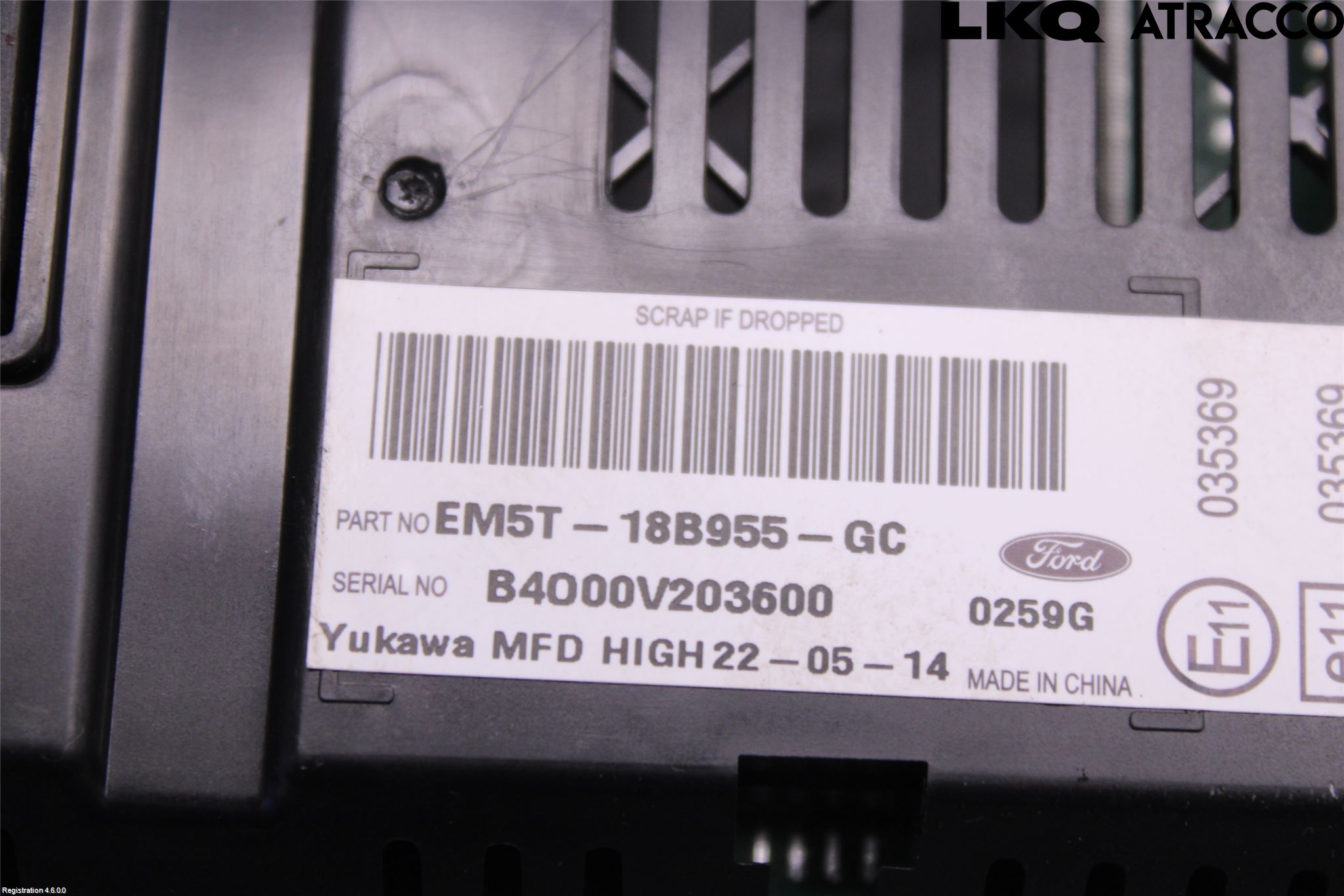 Ford KUGA 13-16 Multifunktionsdisplay