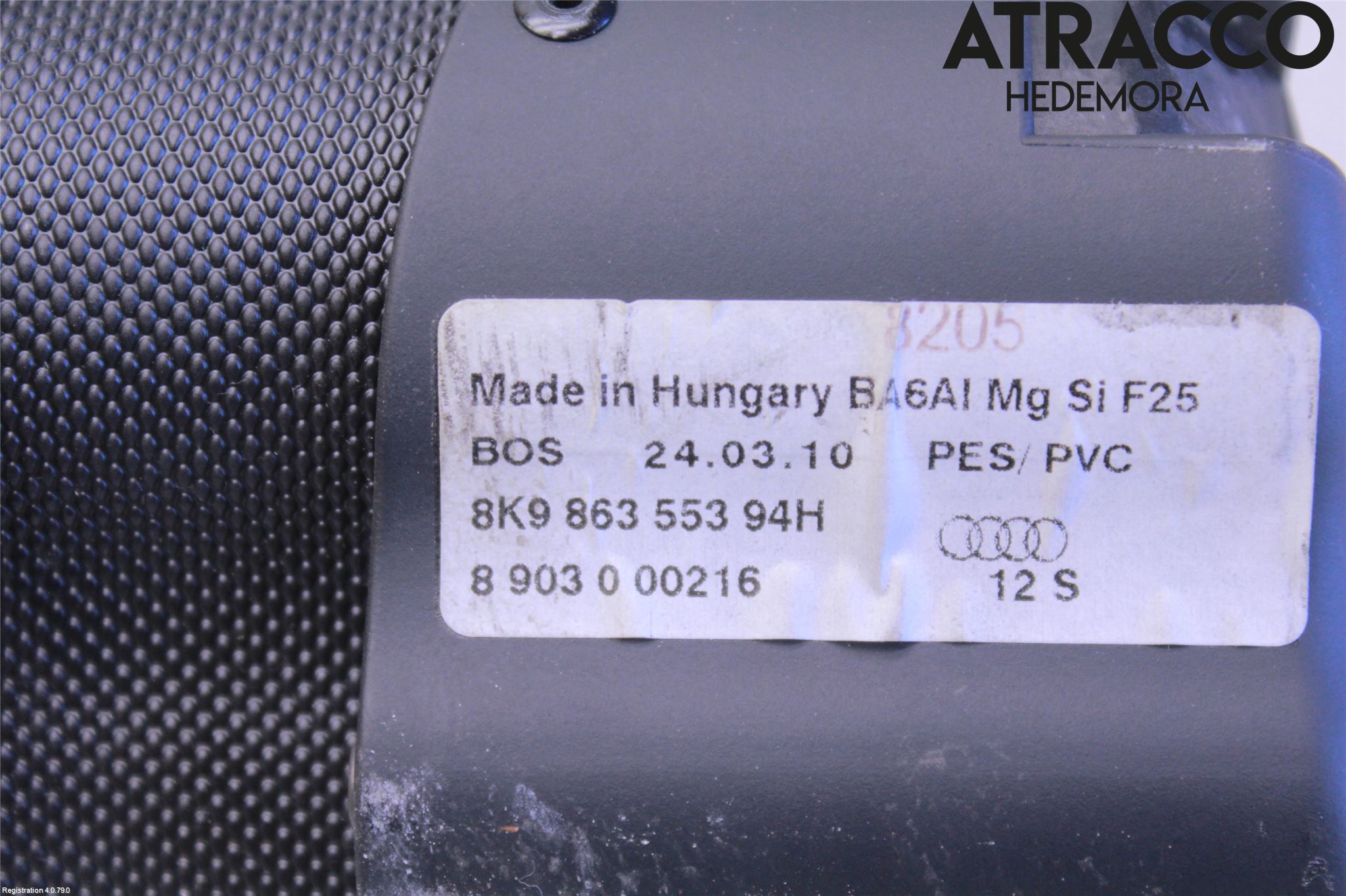 Audi A4/S4 08-11 Insynskydd