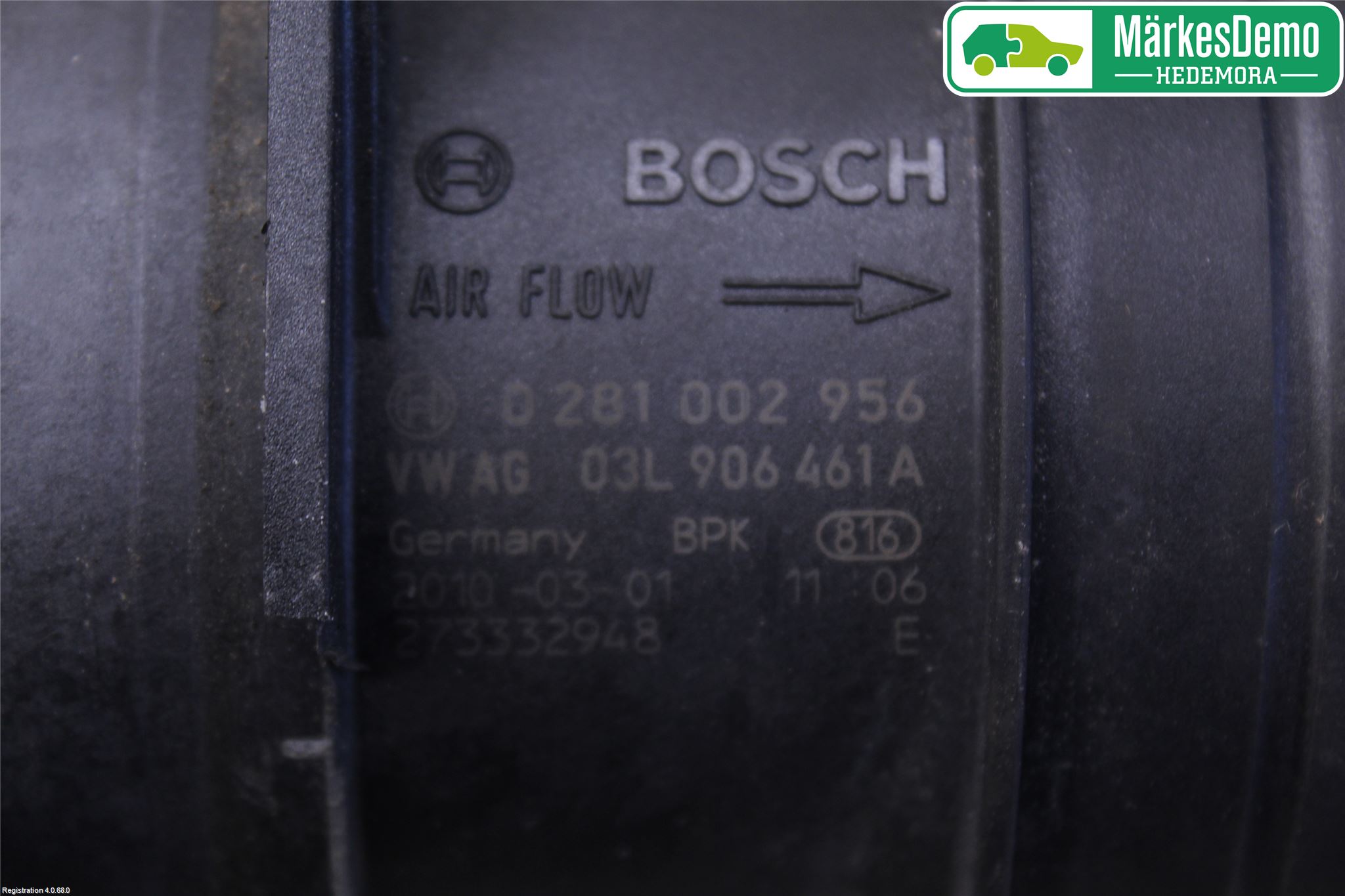 Volkswagen VW TRANSP/CARAVELLE (T5) 04-15 Injluftmassamätare