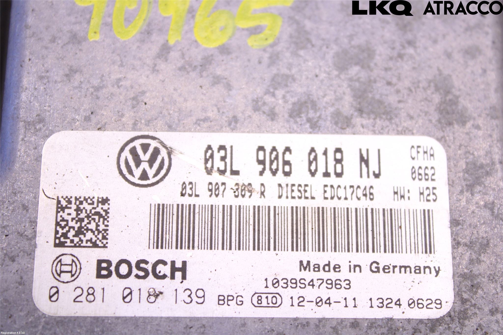 Volkswagen VW CADDY 11-15 Styrenhet Inspump Diesel