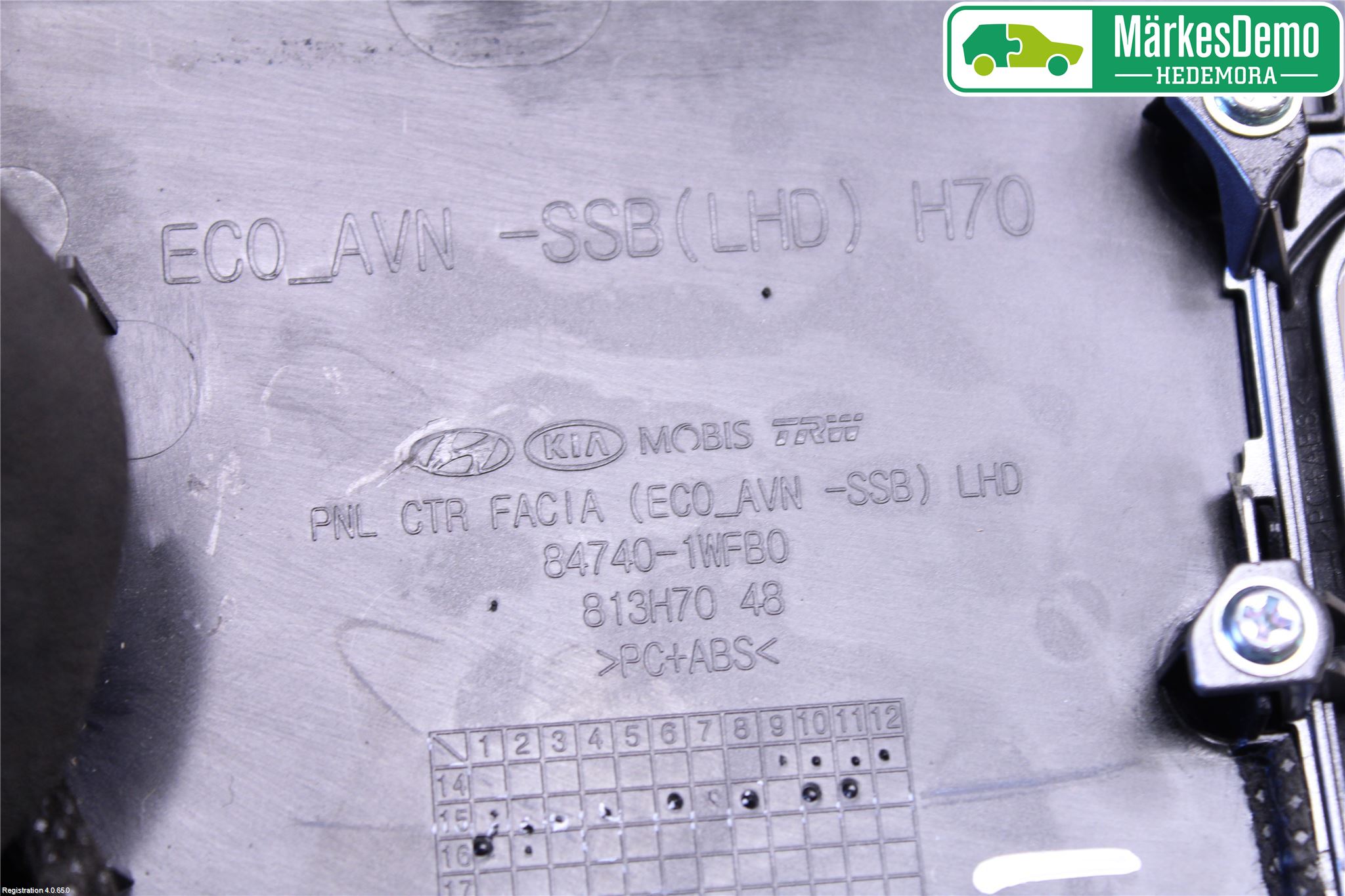 Kia RIO 12-16 Instrument-Radio Sarg