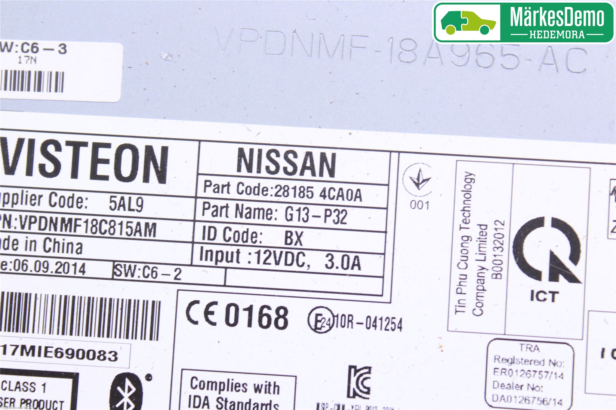 Nissan QASHQAI 14-17 Cd Radio - Multimediapanel