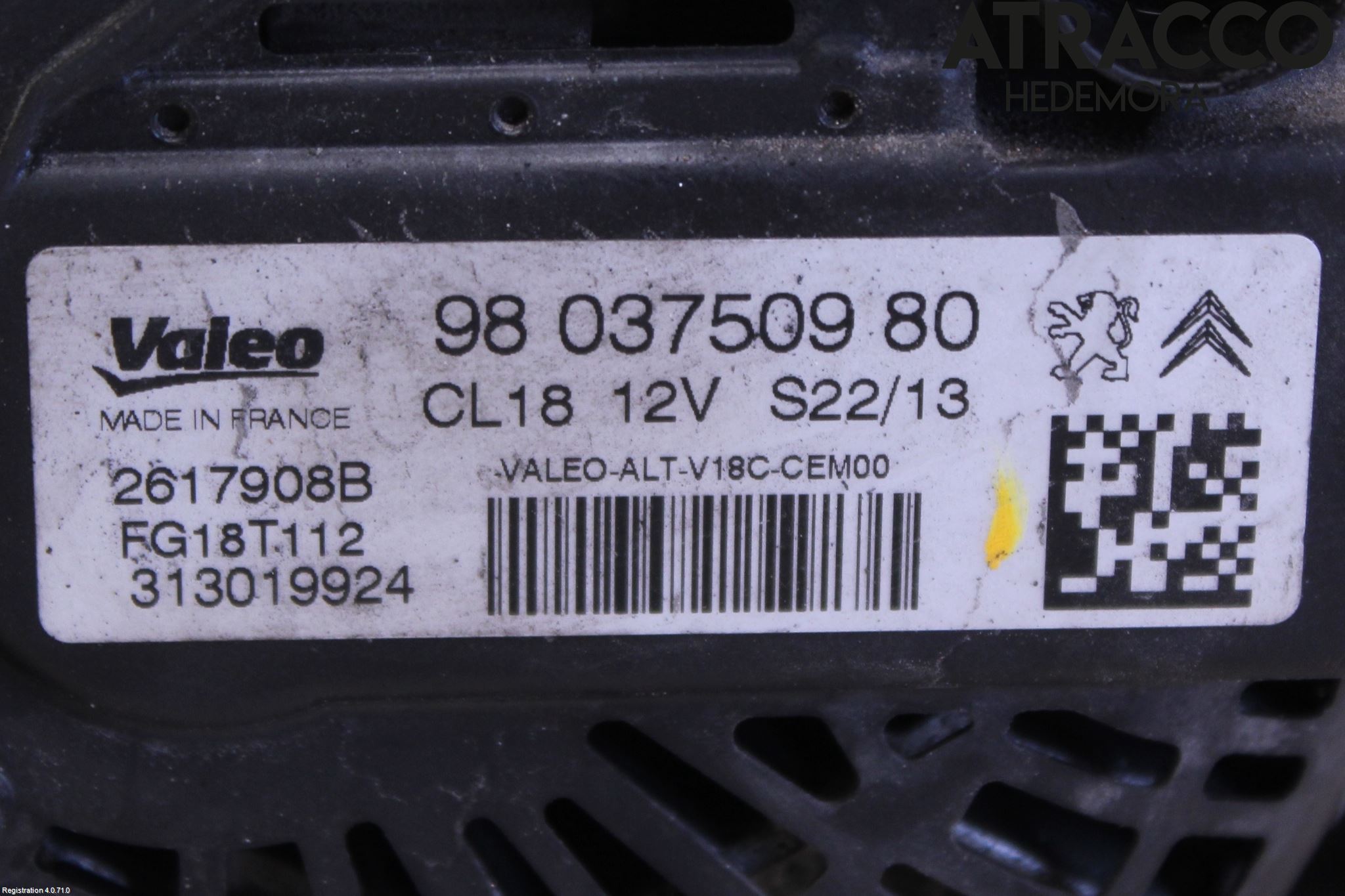 Peugeot 5008 10-16 Generator
