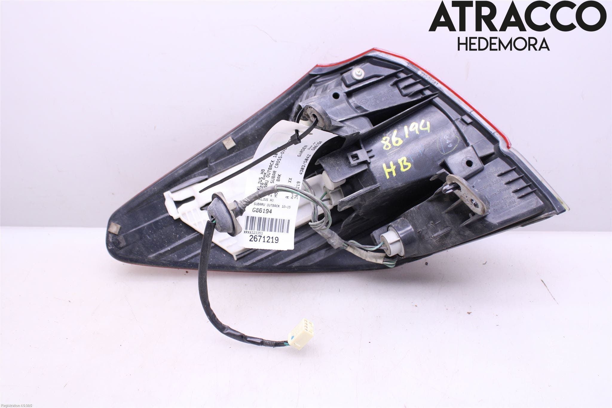 Subaru OUTBACK 10-15 Bakljus Höger