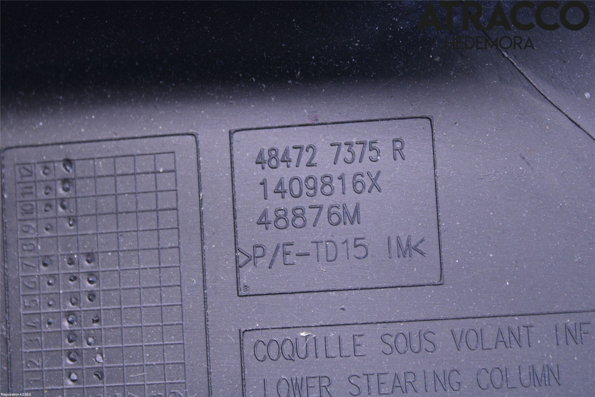 Dacia DUSTER 10-17 Rattkåpa-Kåpor