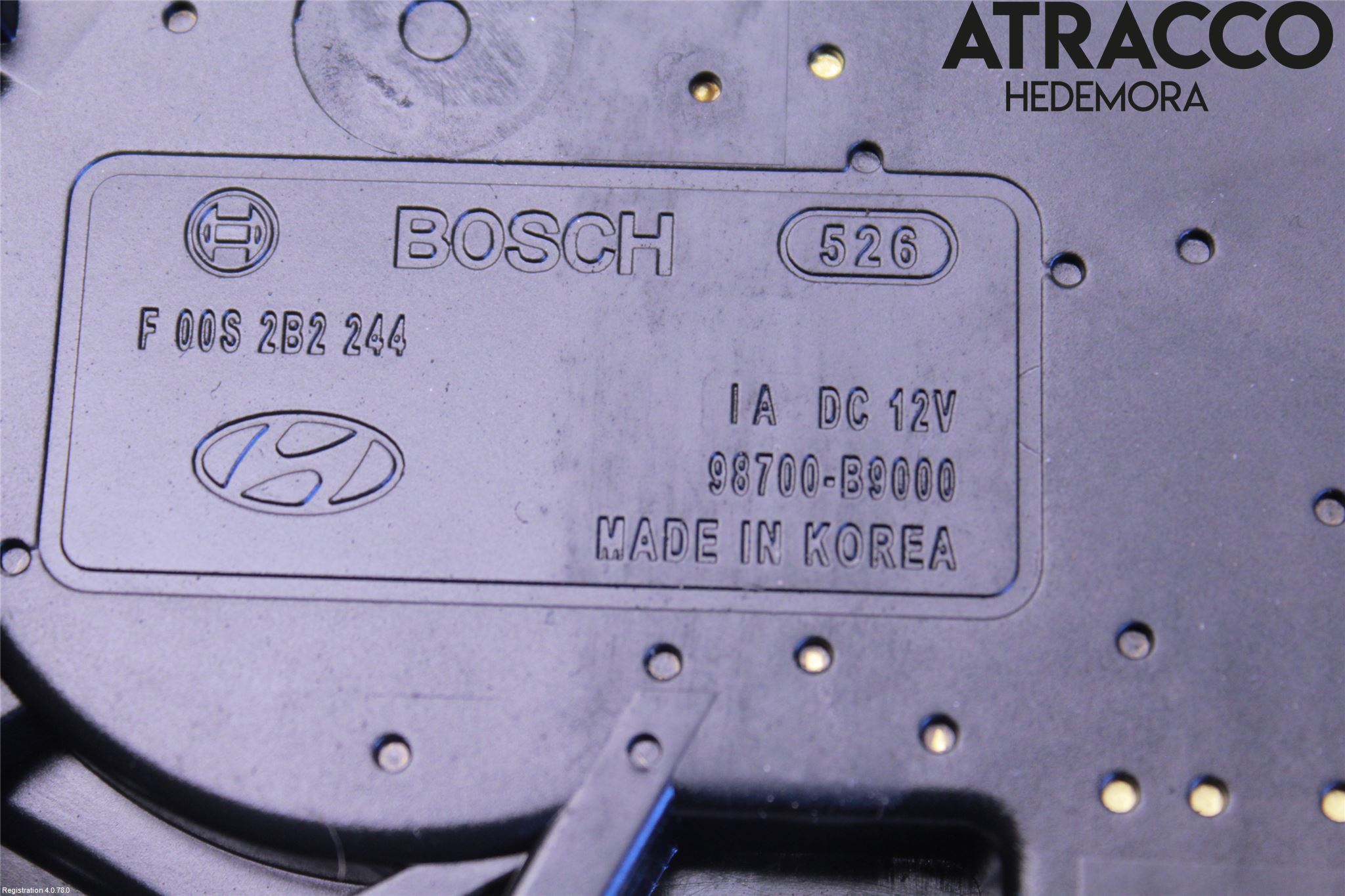 Hyundai i10 BA 14-16 Torkarmotor Baklucka
