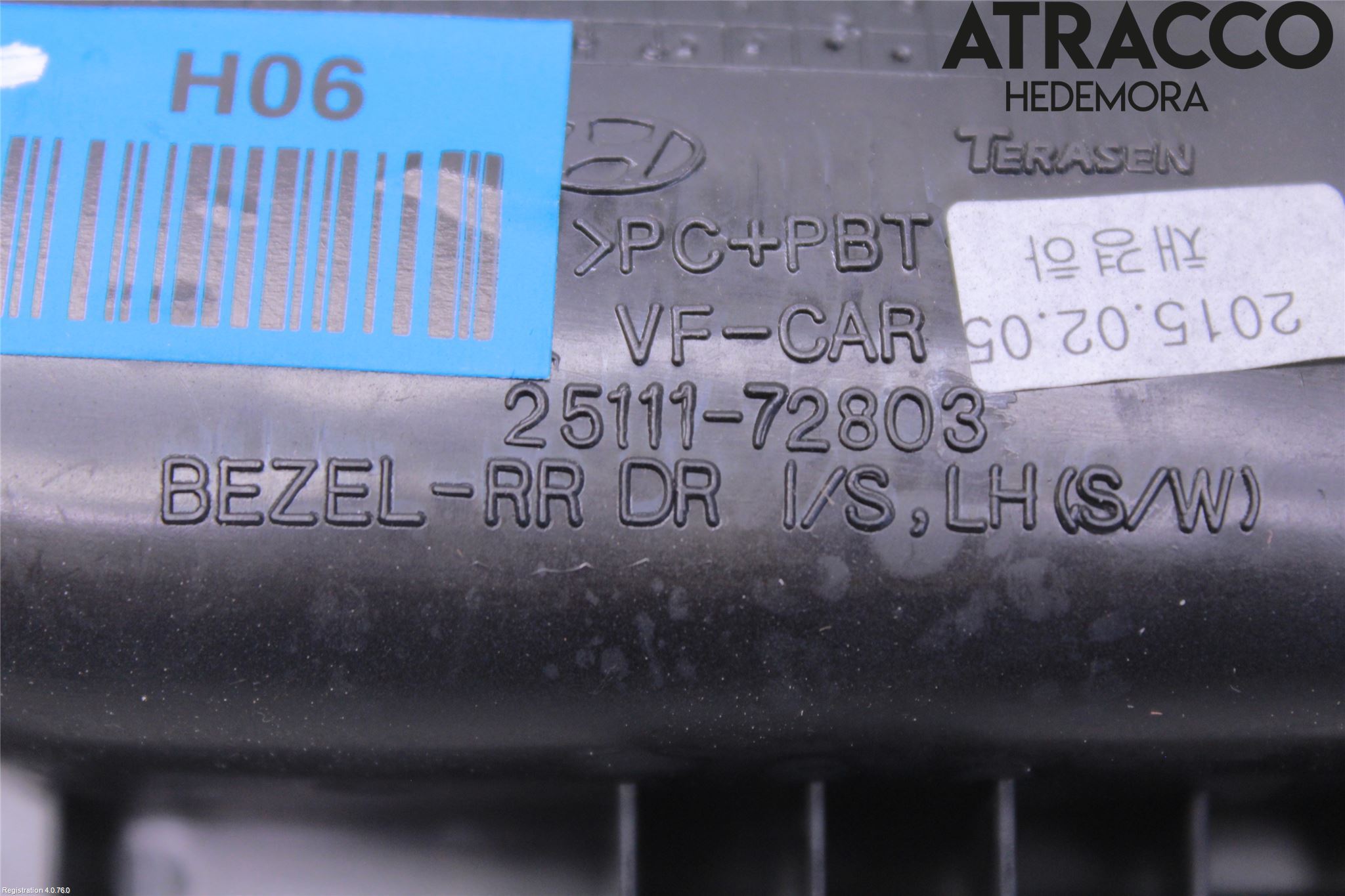 Hyundai i40 16-18 Dörrhandtag Inre Vä