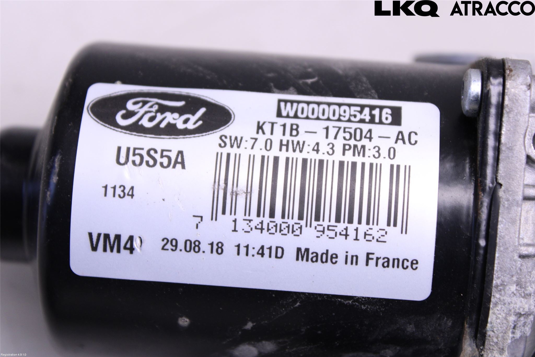 Ford TRANSIT/TOURNEO CONNECT 13-22 Torkarmotor Vindruta