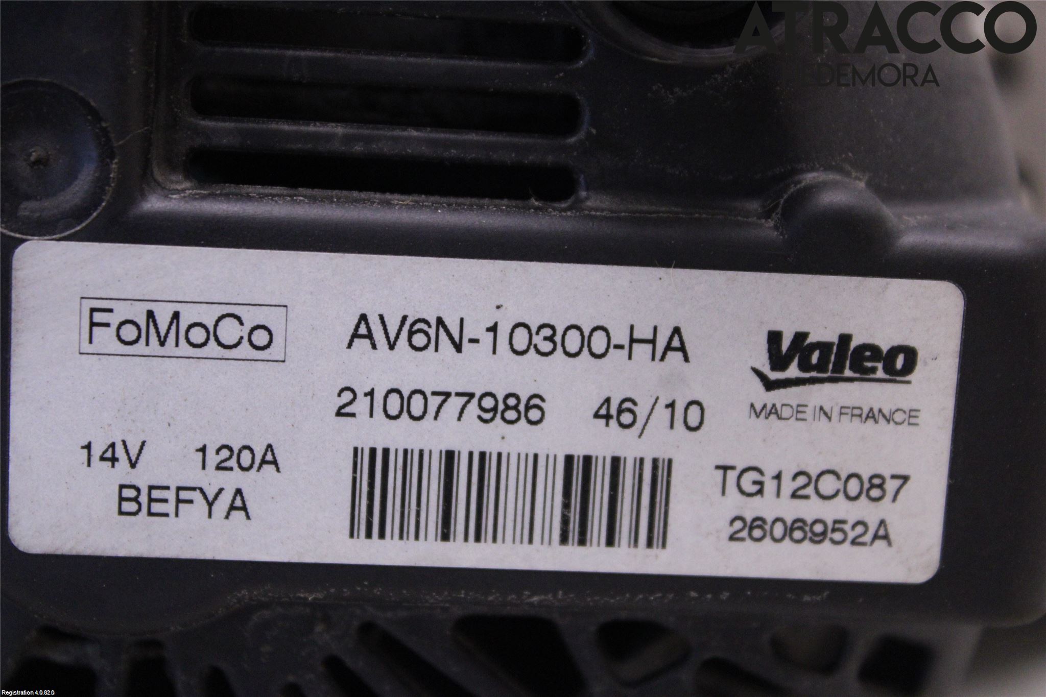 Ford FIESTA 09-12 Generator