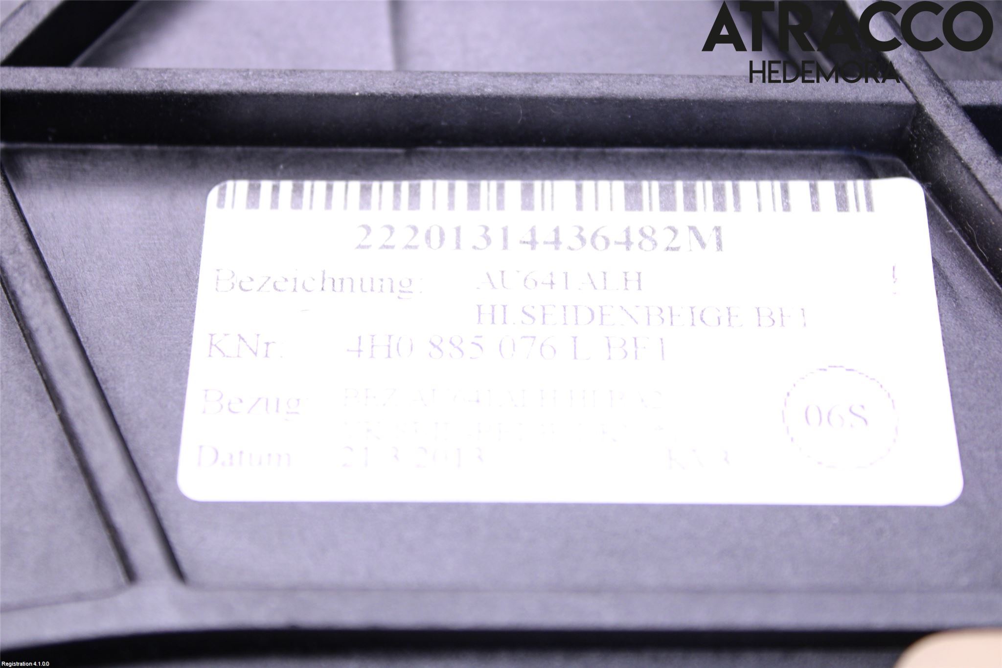 Audi A8/S8 4H 10-17 Inredning Armstöd
