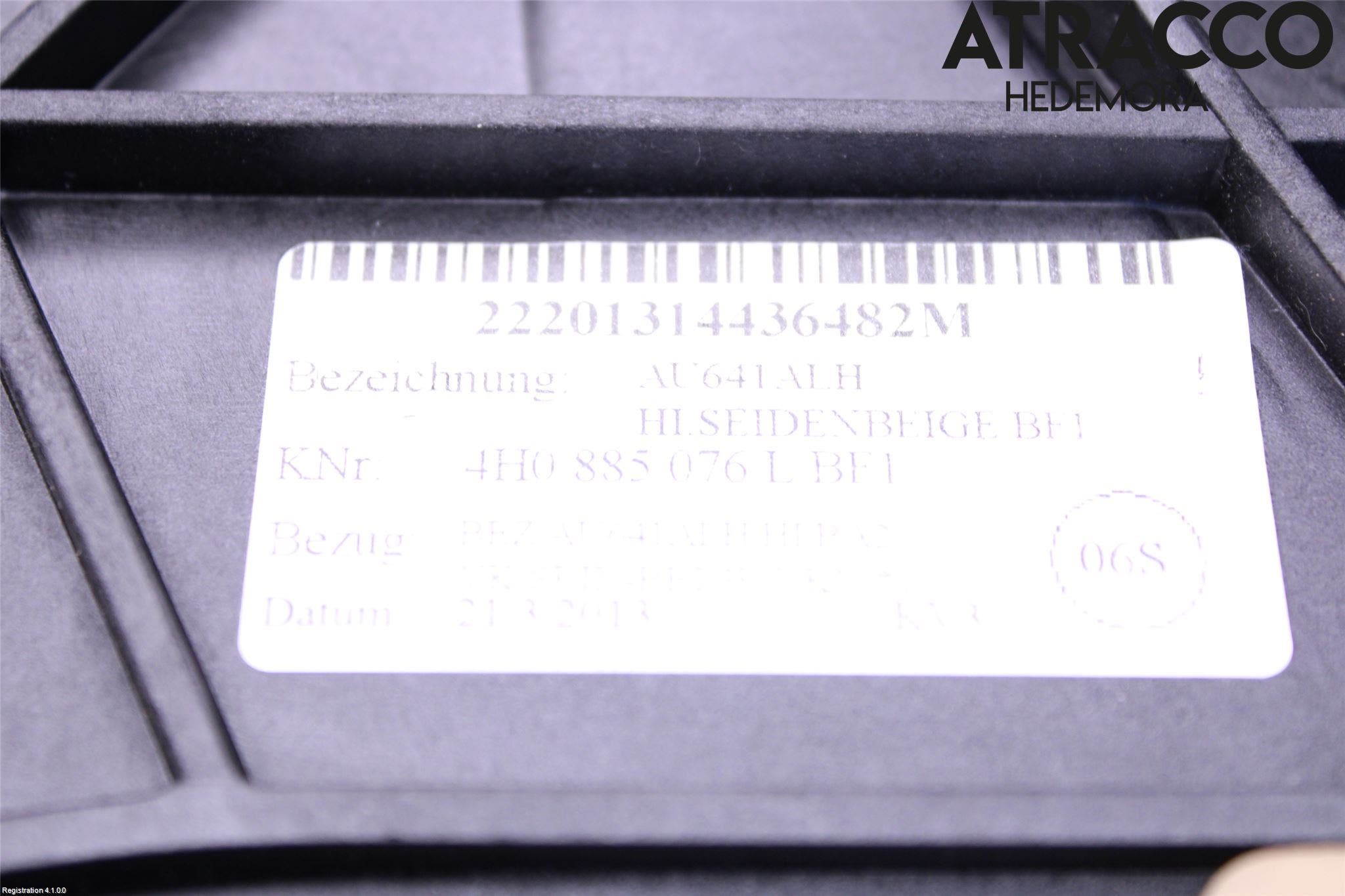 Audi A8/S8 4H 10-17 Inredning Armstöd
