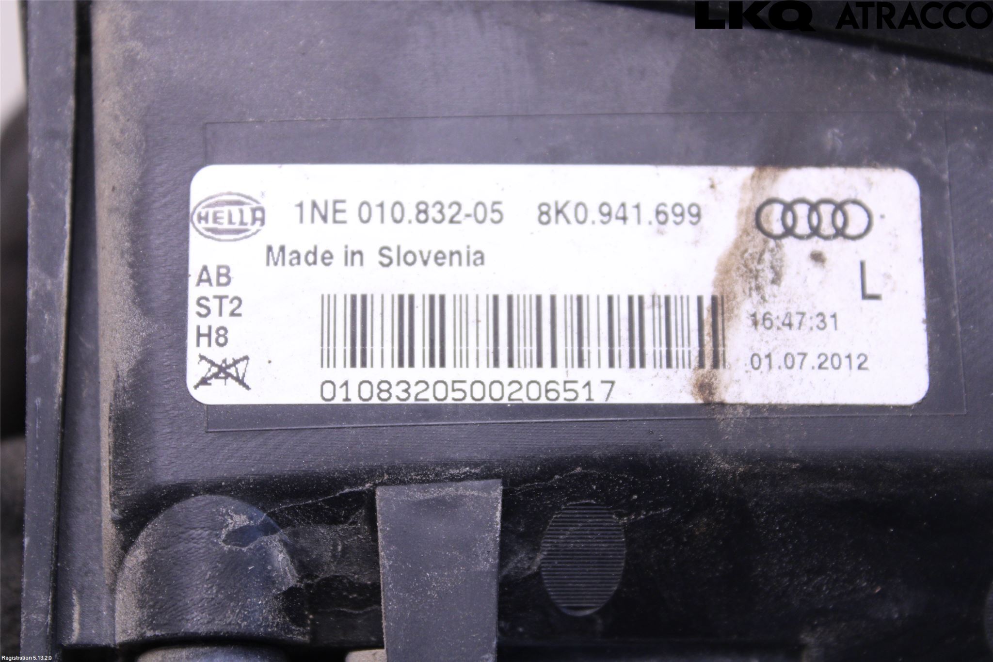 Audi A4 12-15 Dimljus-Varselljus Fram