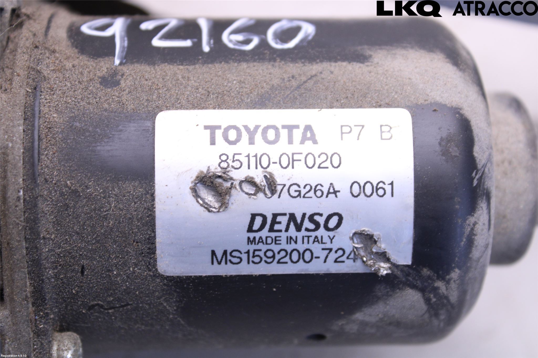 Toyota COROLLA 02-07 Torkarmekanism Vindruta