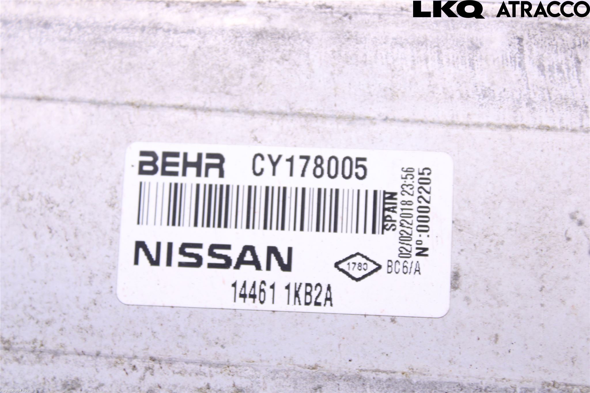 Nissan NV200/NV200 COMBI Laddluft-Intercooler Kyl